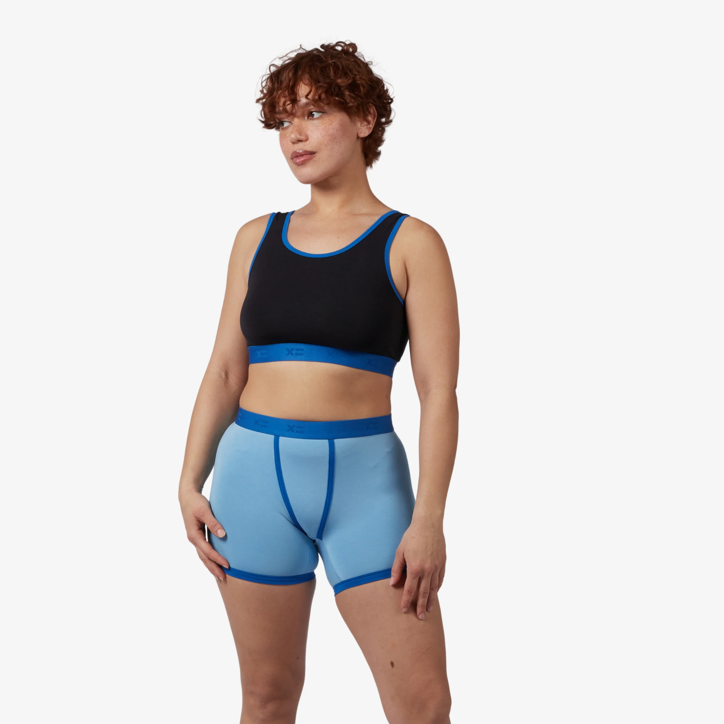 4.5" Trunks - TENCEL Modal Too Blue - Image 4