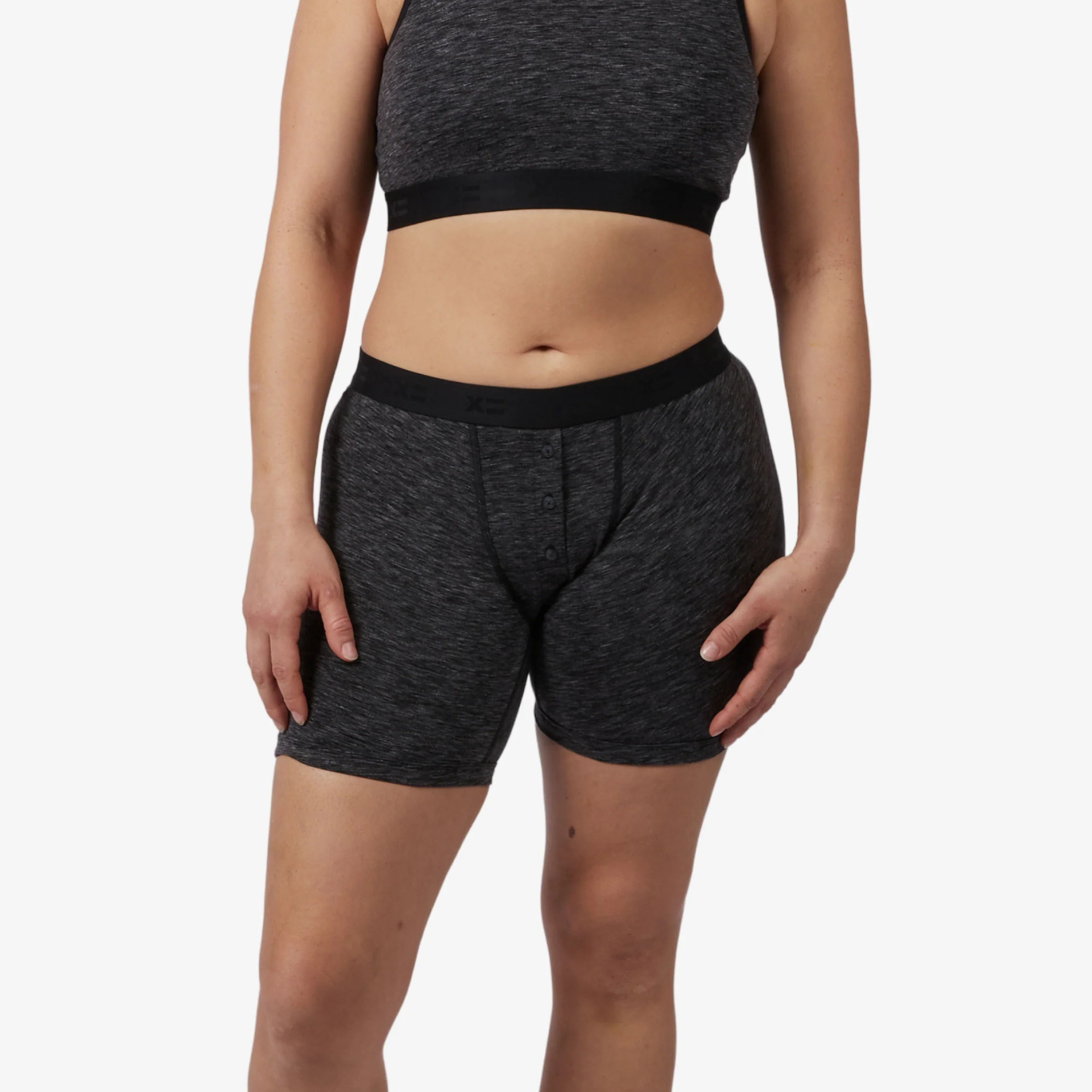 6" Fly Boxer Briefs - Meteor Gray Heather - Image 3