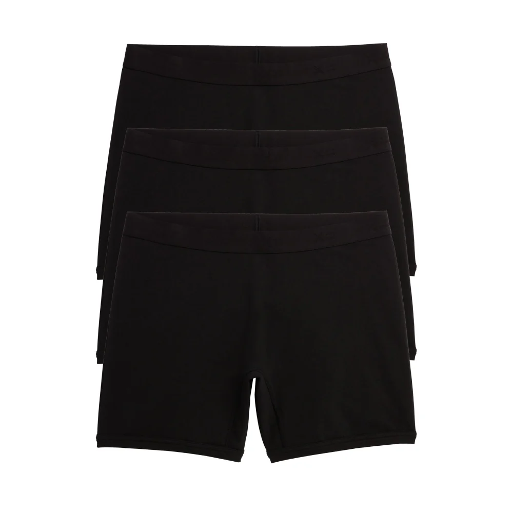 6" No Fly Boxer Briefs 3-Pack - Black Imperfects