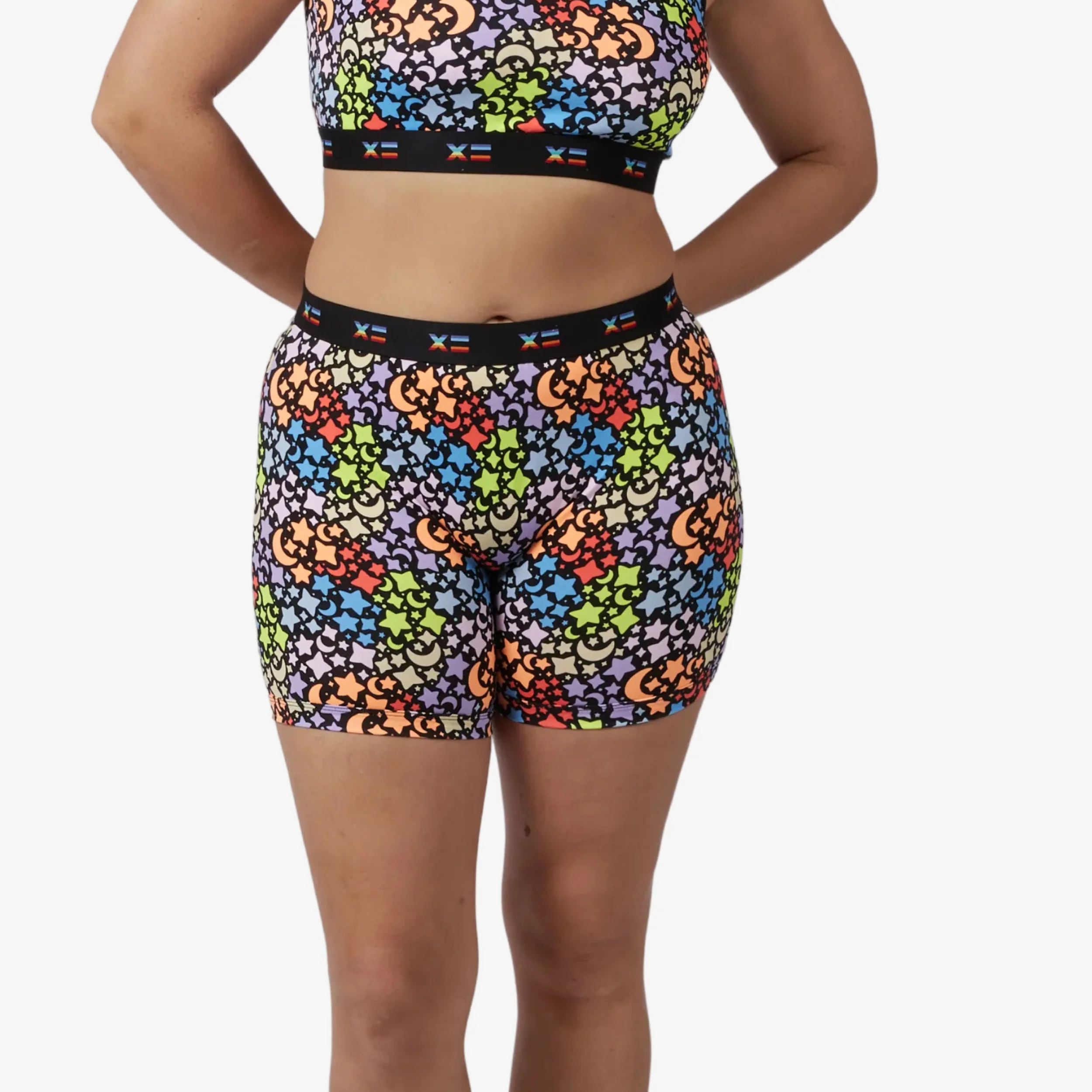 6" No Fly Boxer Briefs - Rainbow Starburst - Image 3