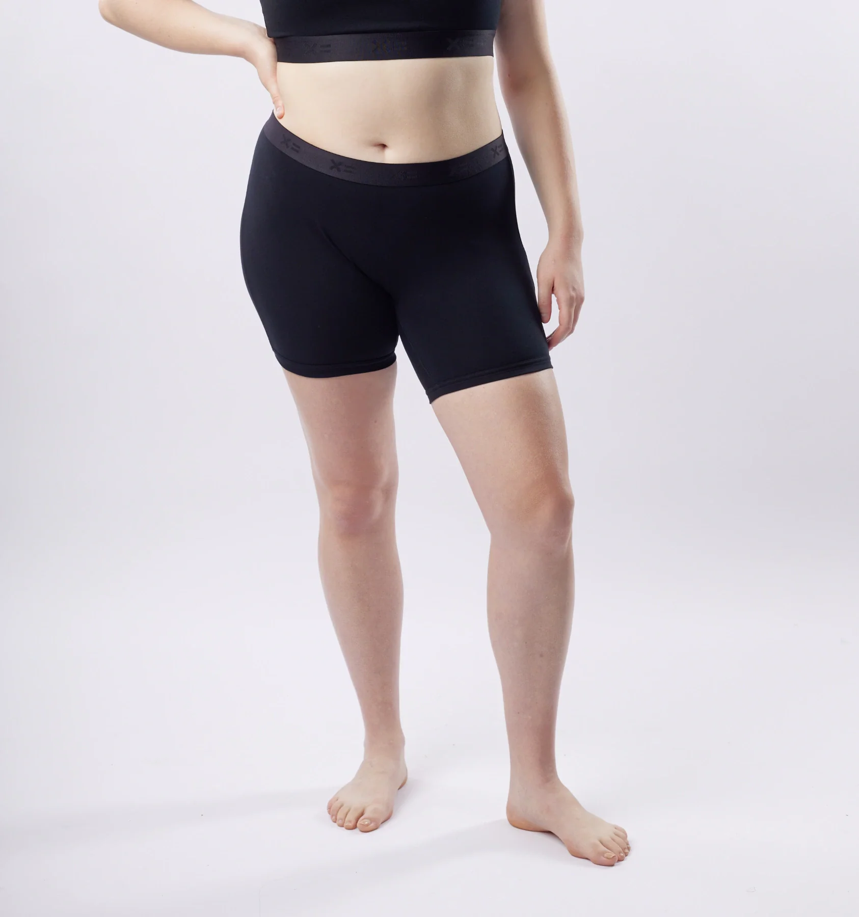 6" No Fly Boxer Briefs - Black X= Rainbow - Image 2