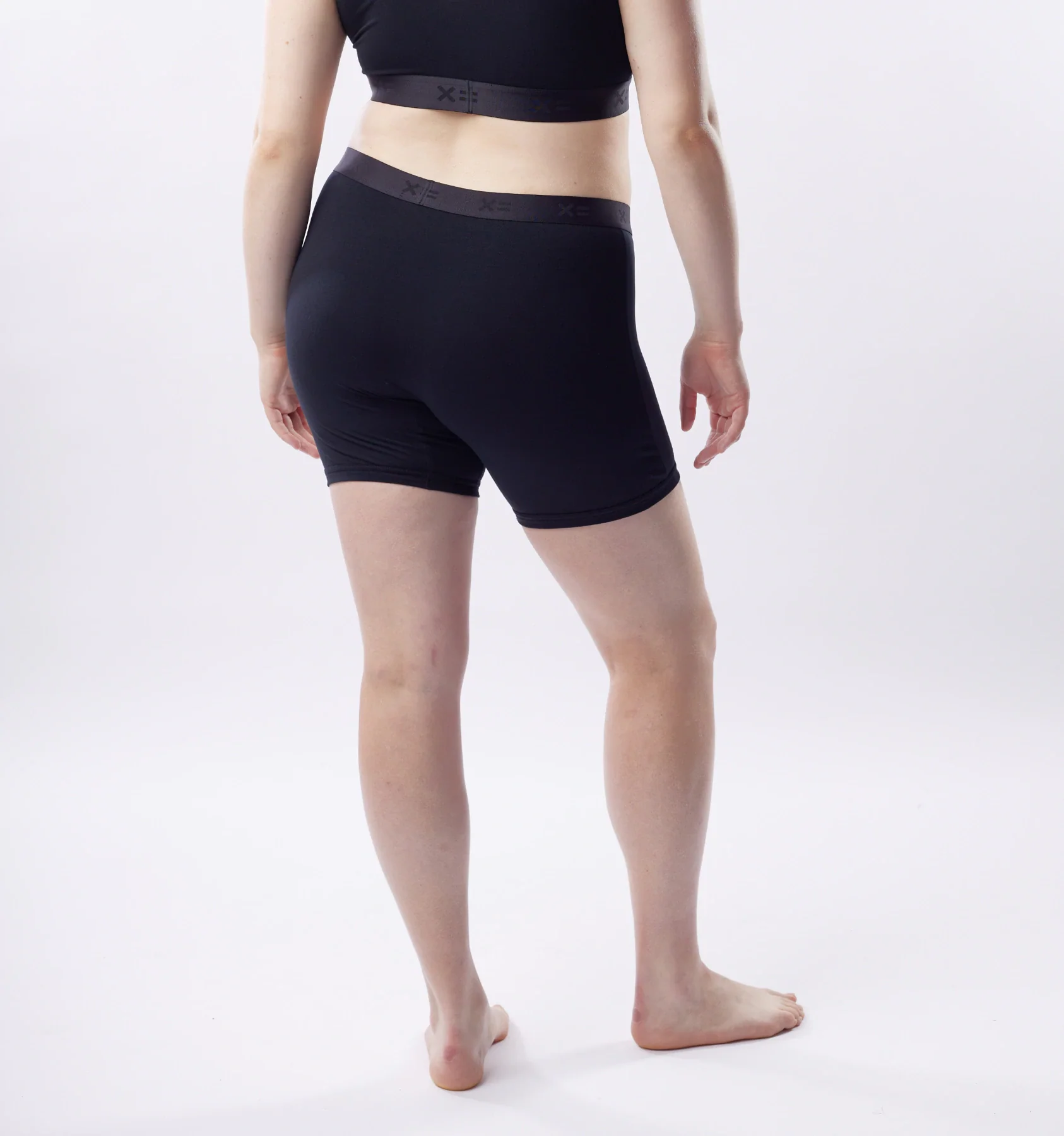 6" No Fly Boxer Briefs - Black X= Rainbow - Image 3