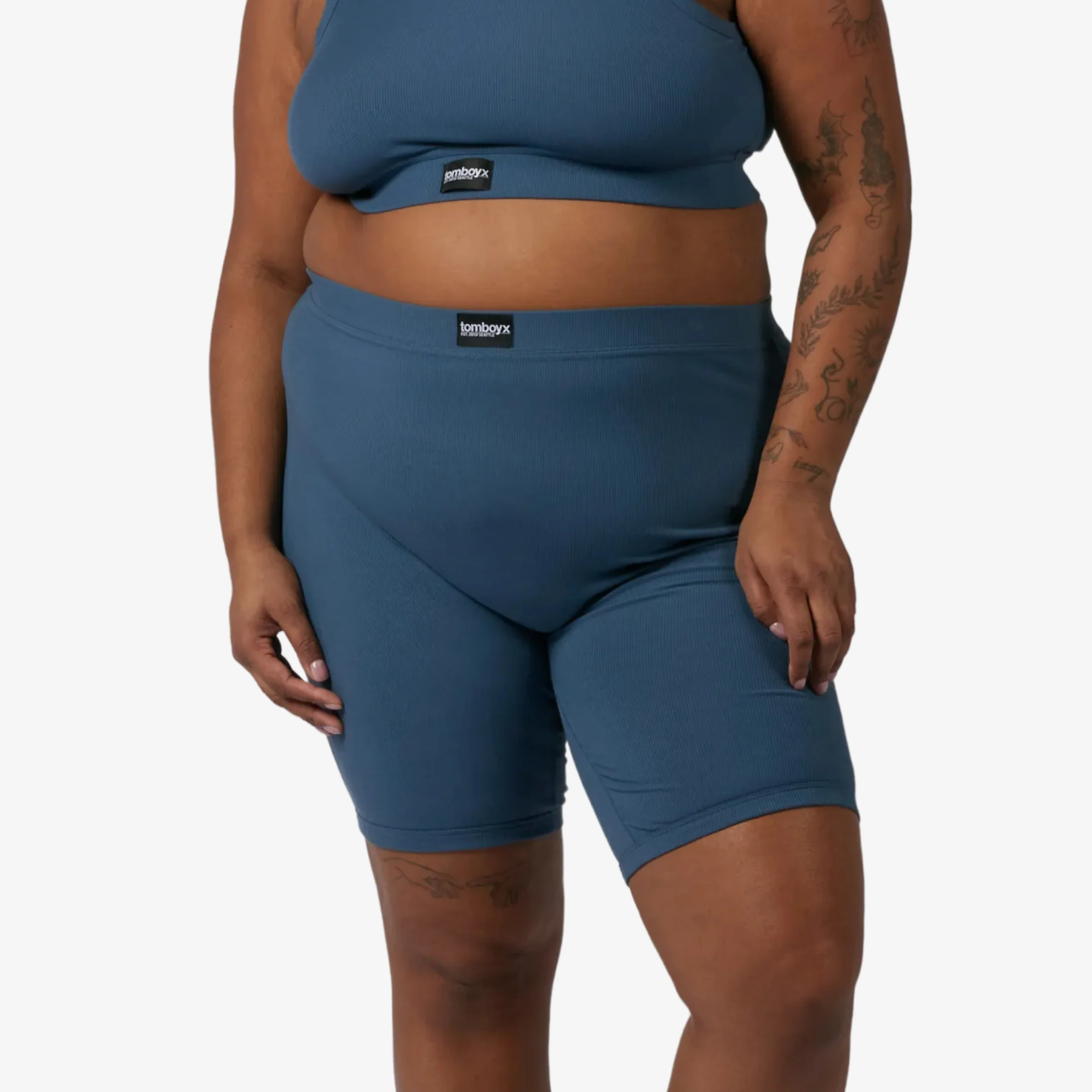 Bamboo Rib 9" Boxer Briefs - Bering Sea - Image 3