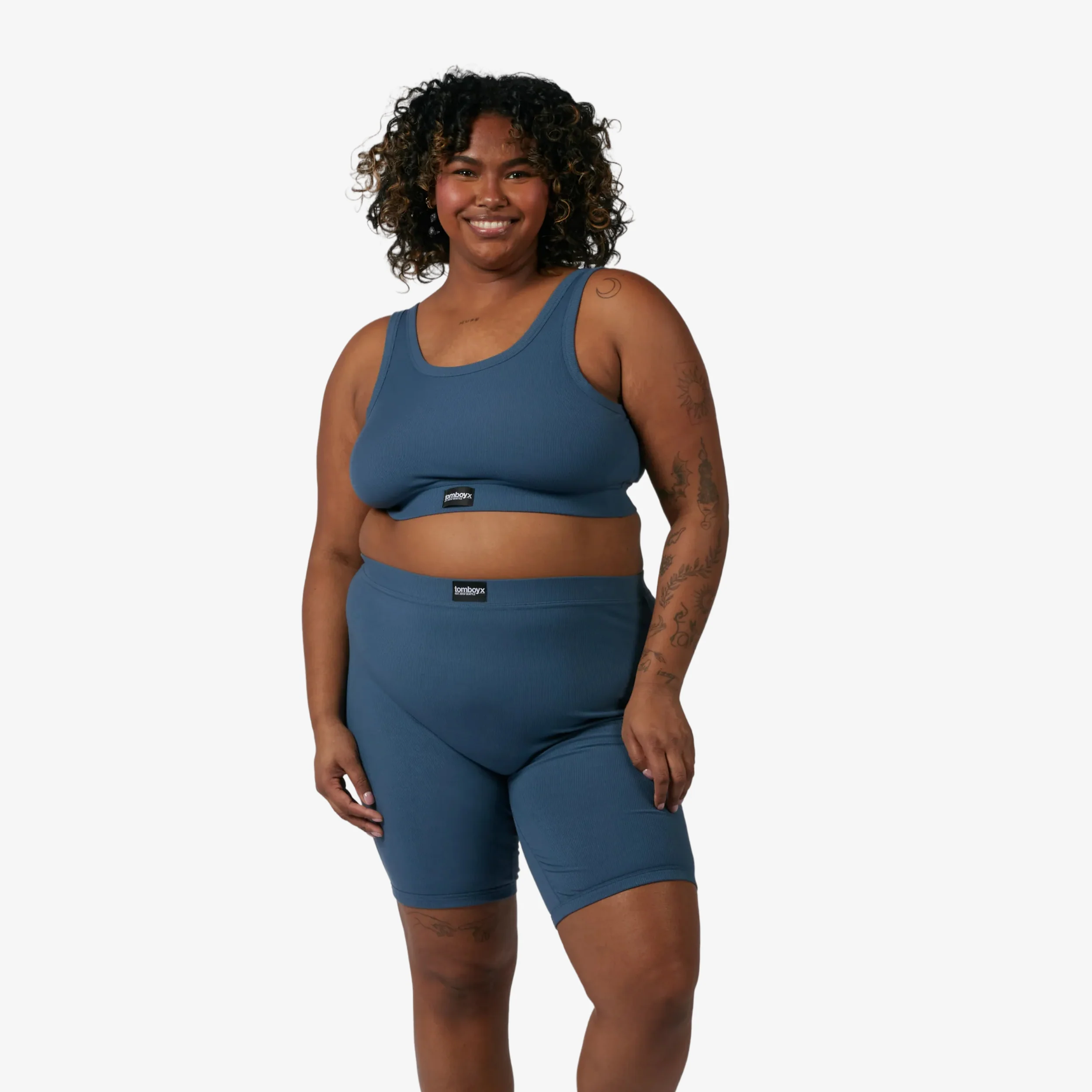 Bamboo Rib 9" Boxer Briefs - Bering Sea - Image 4