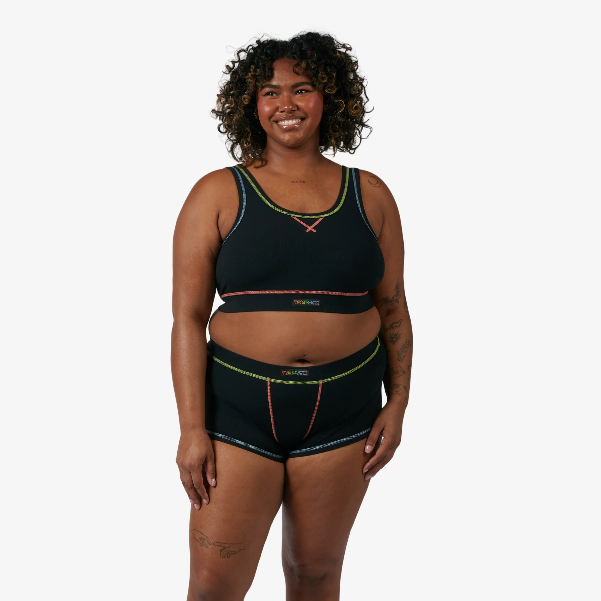 Bamboo Rib Boy Shorts - Stitched With Love - Image 5