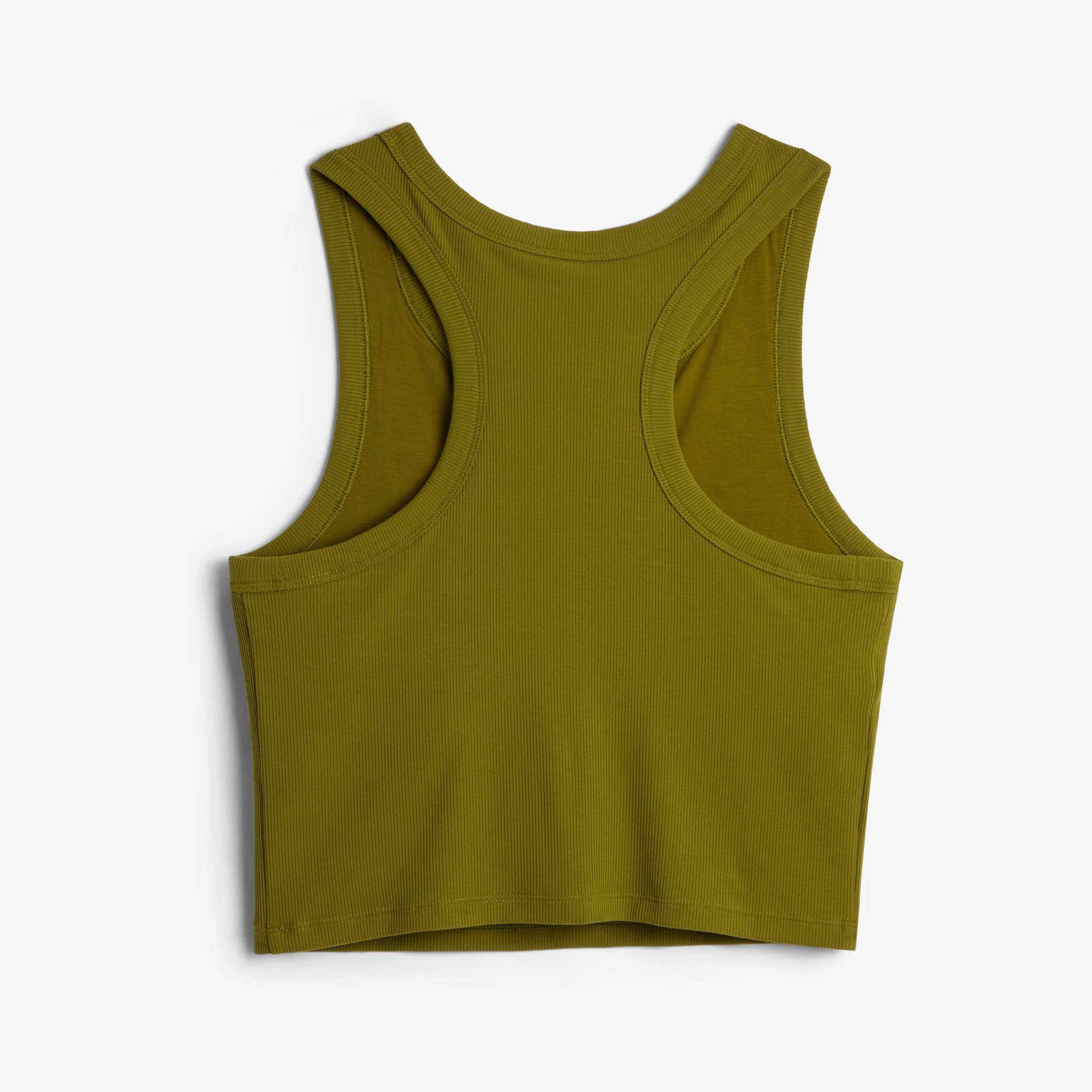 Bamboo Rib Bra Top - Avocado - Image 3