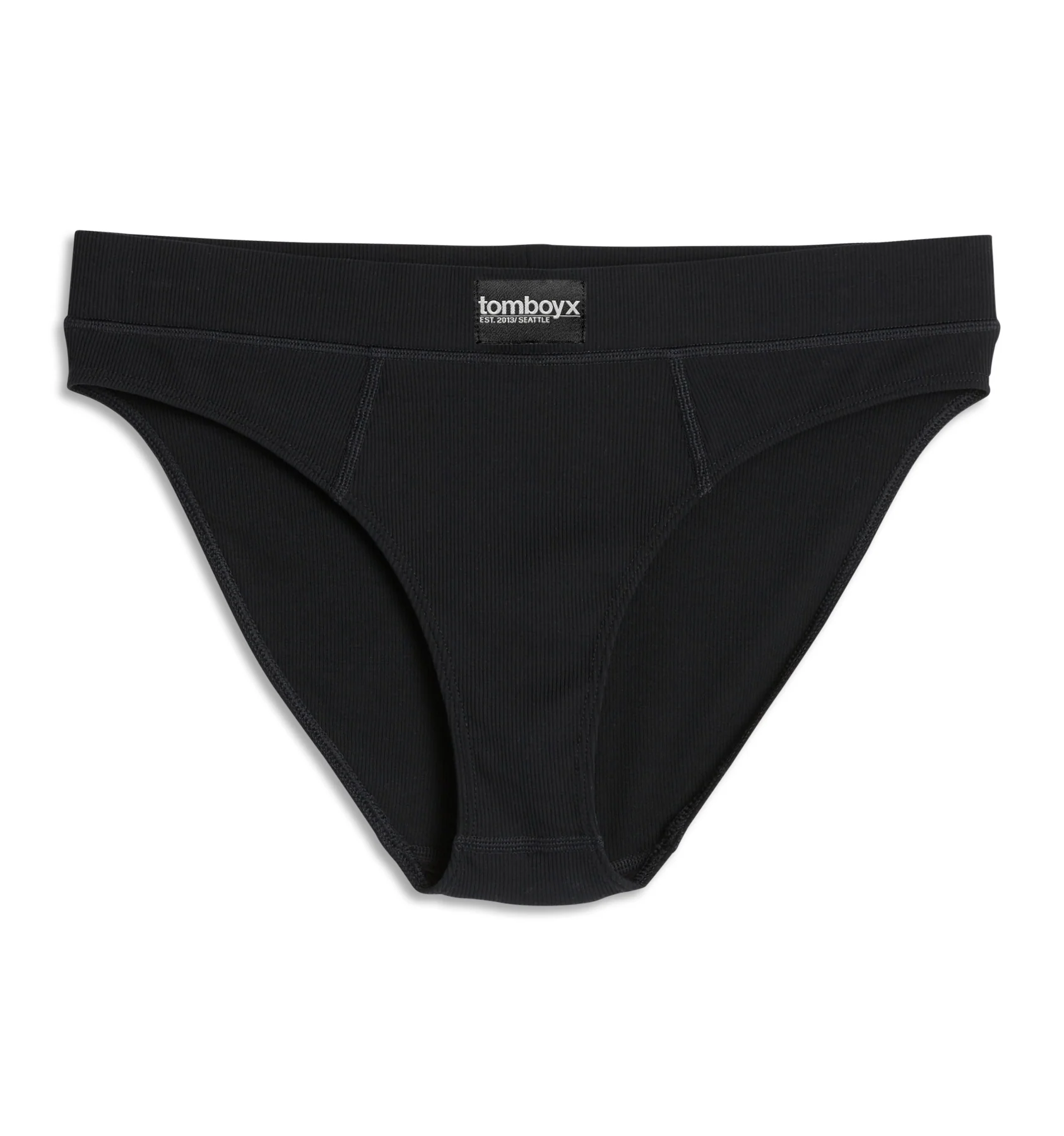 Bamboo Rib Cheeky - Black