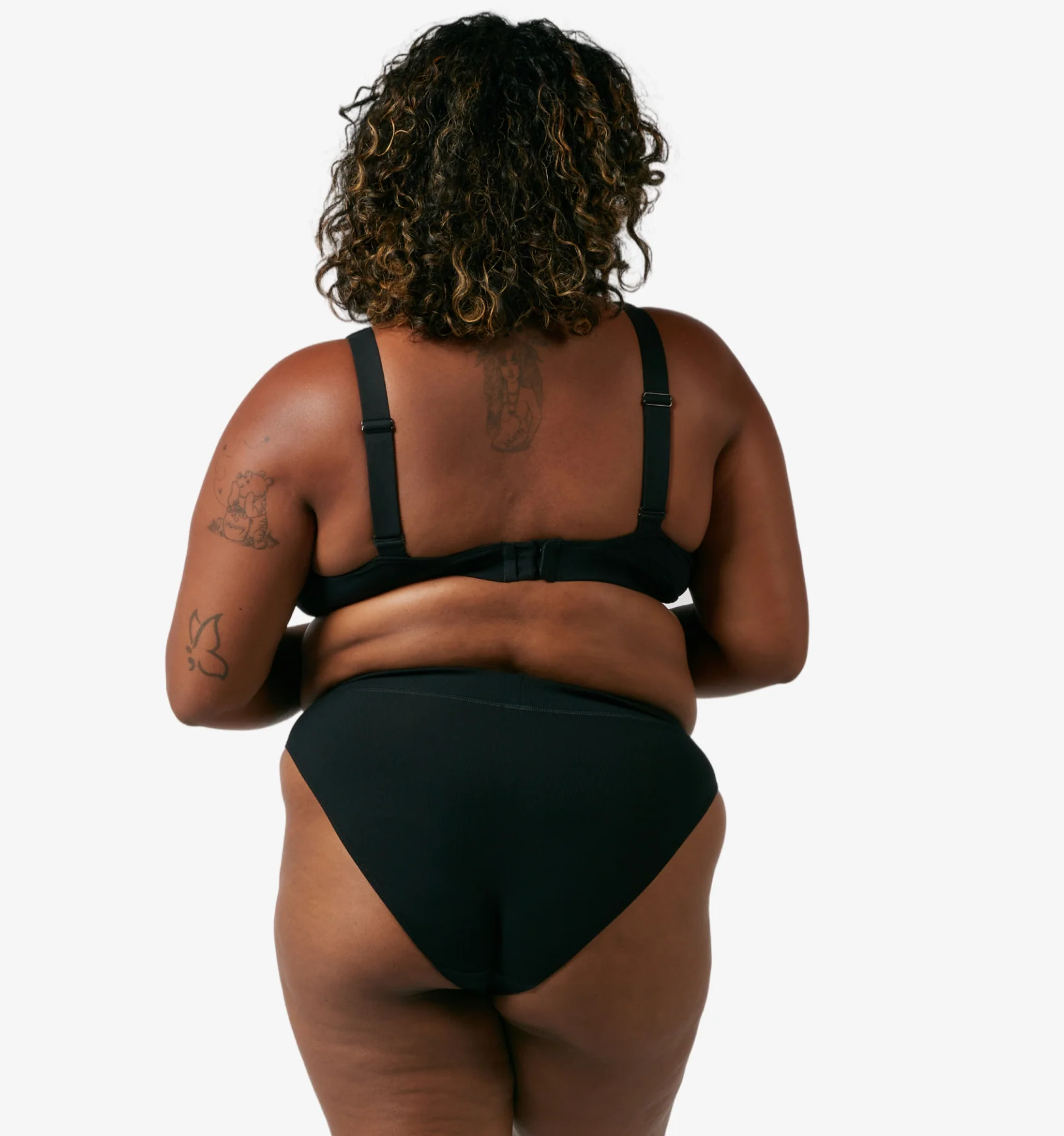 Bamboo Rib Cheeky - Black - Image 7