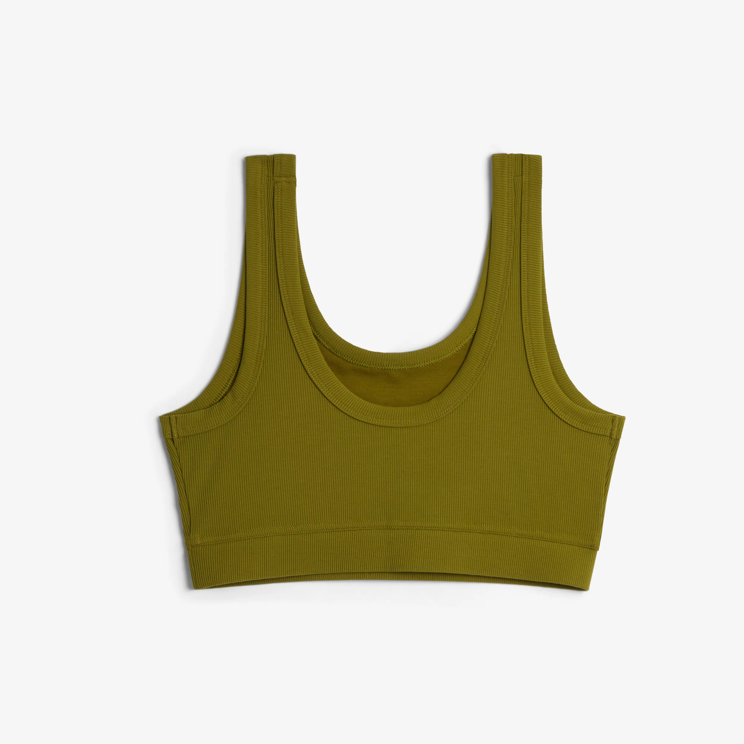 Bamboo Rib Essentials Soft Bra - Avocado - Image 3