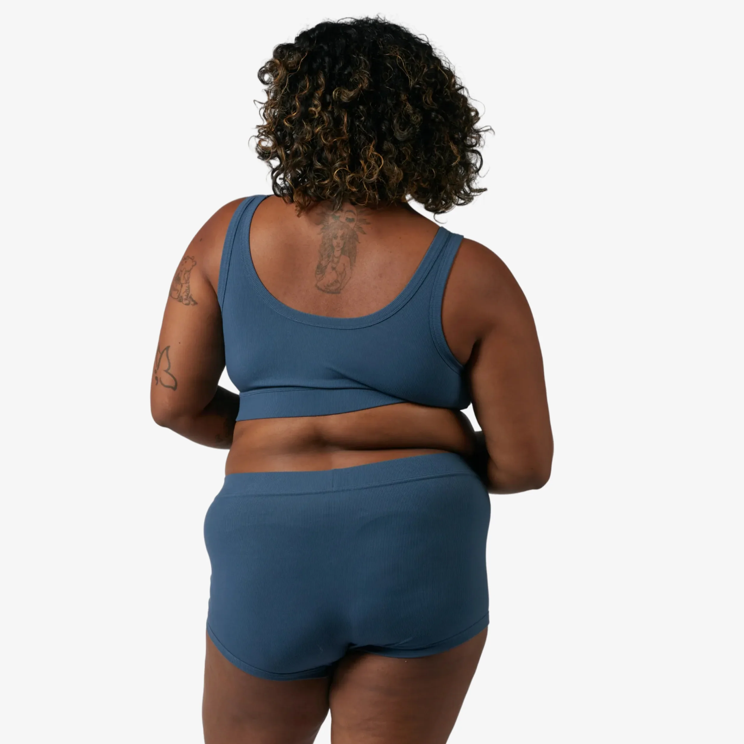 Bamboo Rib Essentials Soft Bra - Bering Sea - Image 5