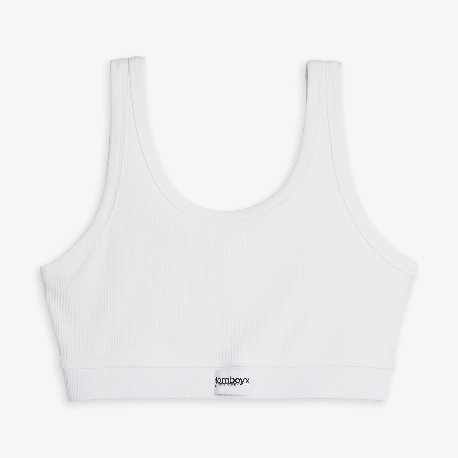 Bamboo Rib Essentials Soft Bra - Bright White