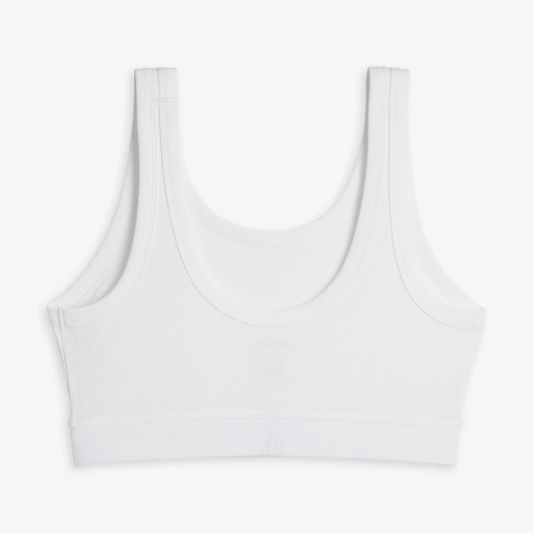 Bamboo Rib Essentials Soft Bra - Bright White - Image 4