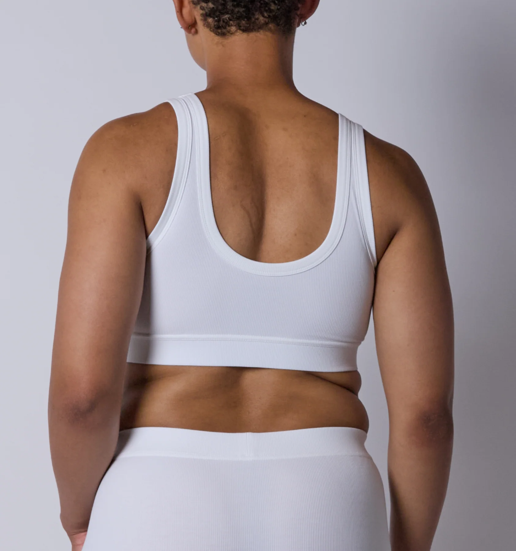 Bamboo Rib Essentials Soft Bra - Bright White - Image 5