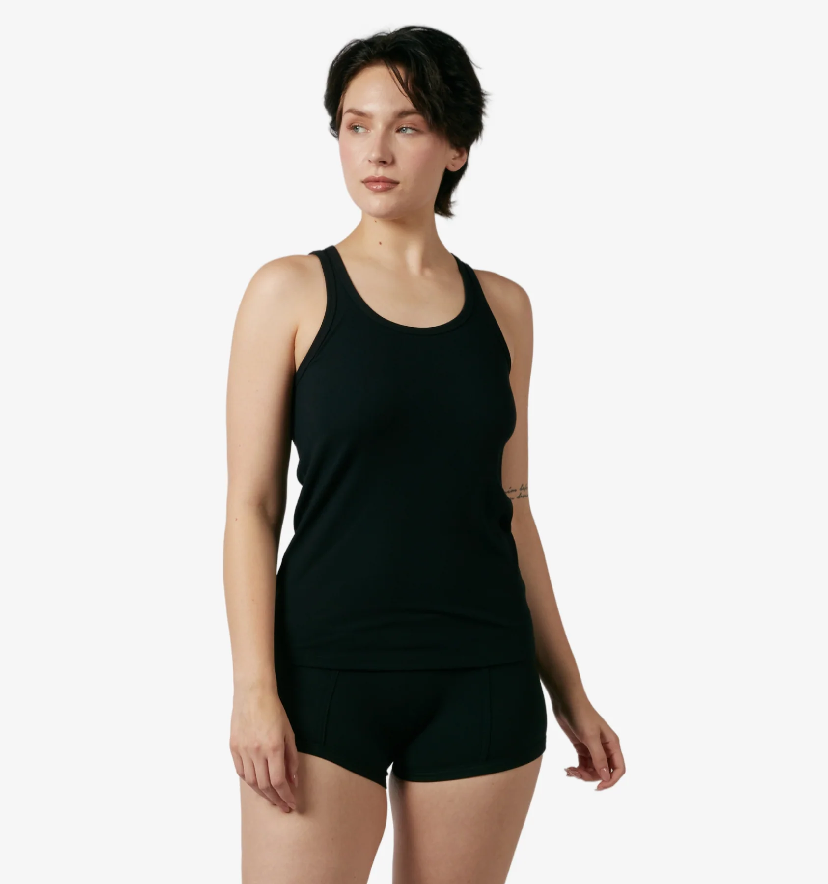 Bamboo Rib Power Tank - Black - Image 6