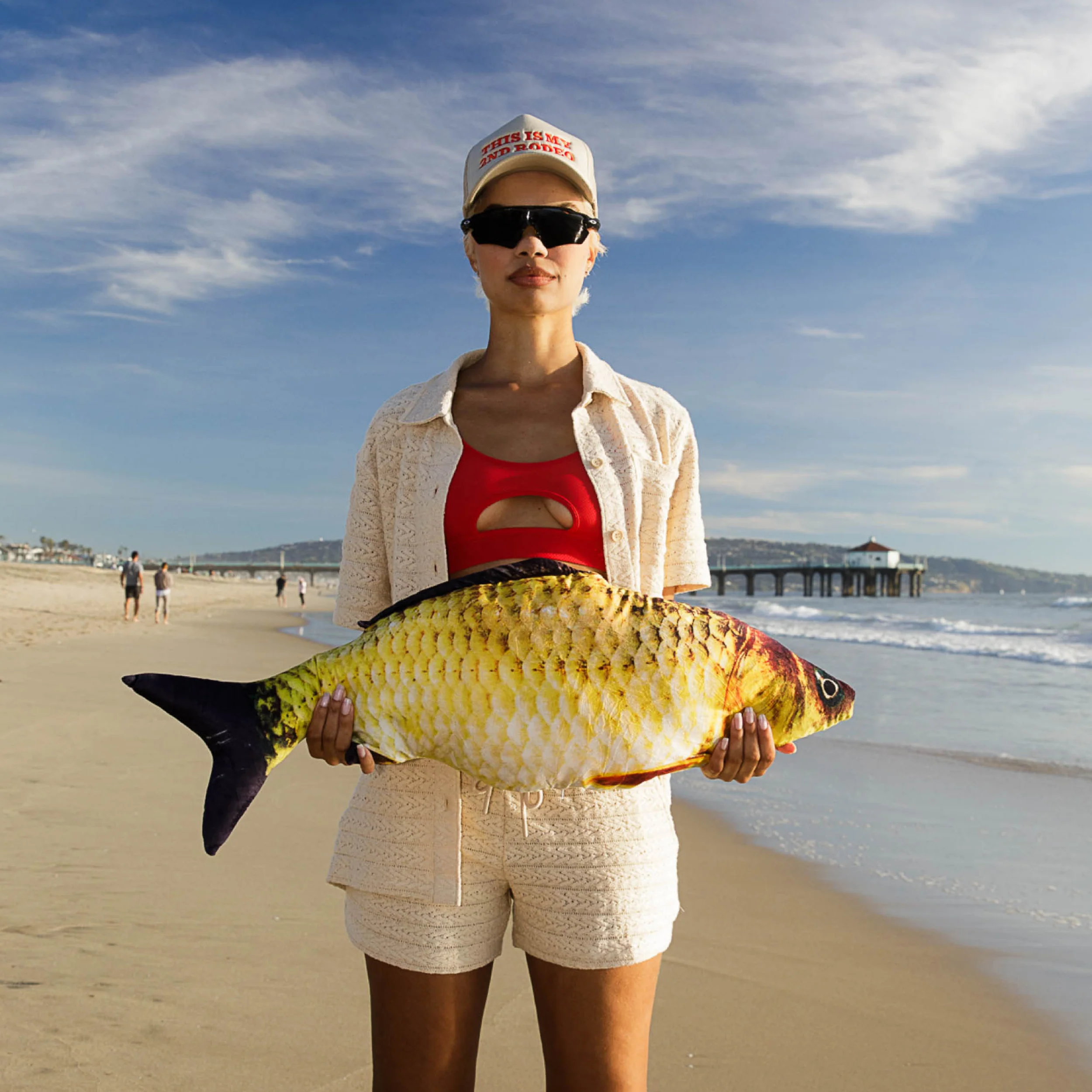 Crochet Cabana Shirt - Sandshell - Image 7
