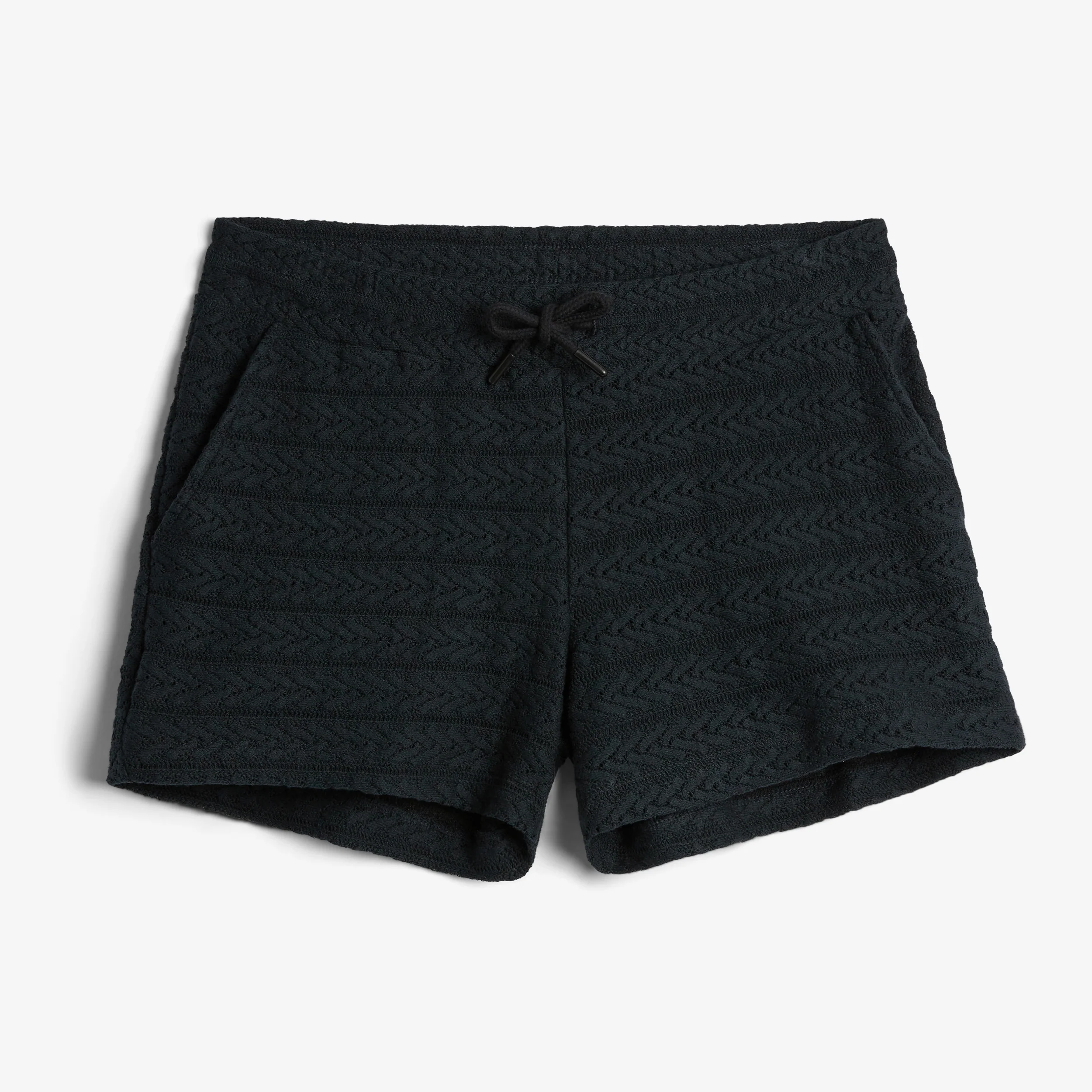 Crochet Cabana Short - Black