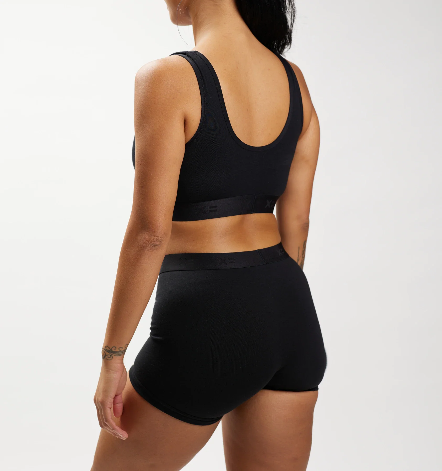 Essentials Soft Bra - Black Rainbow Logo - Image 3