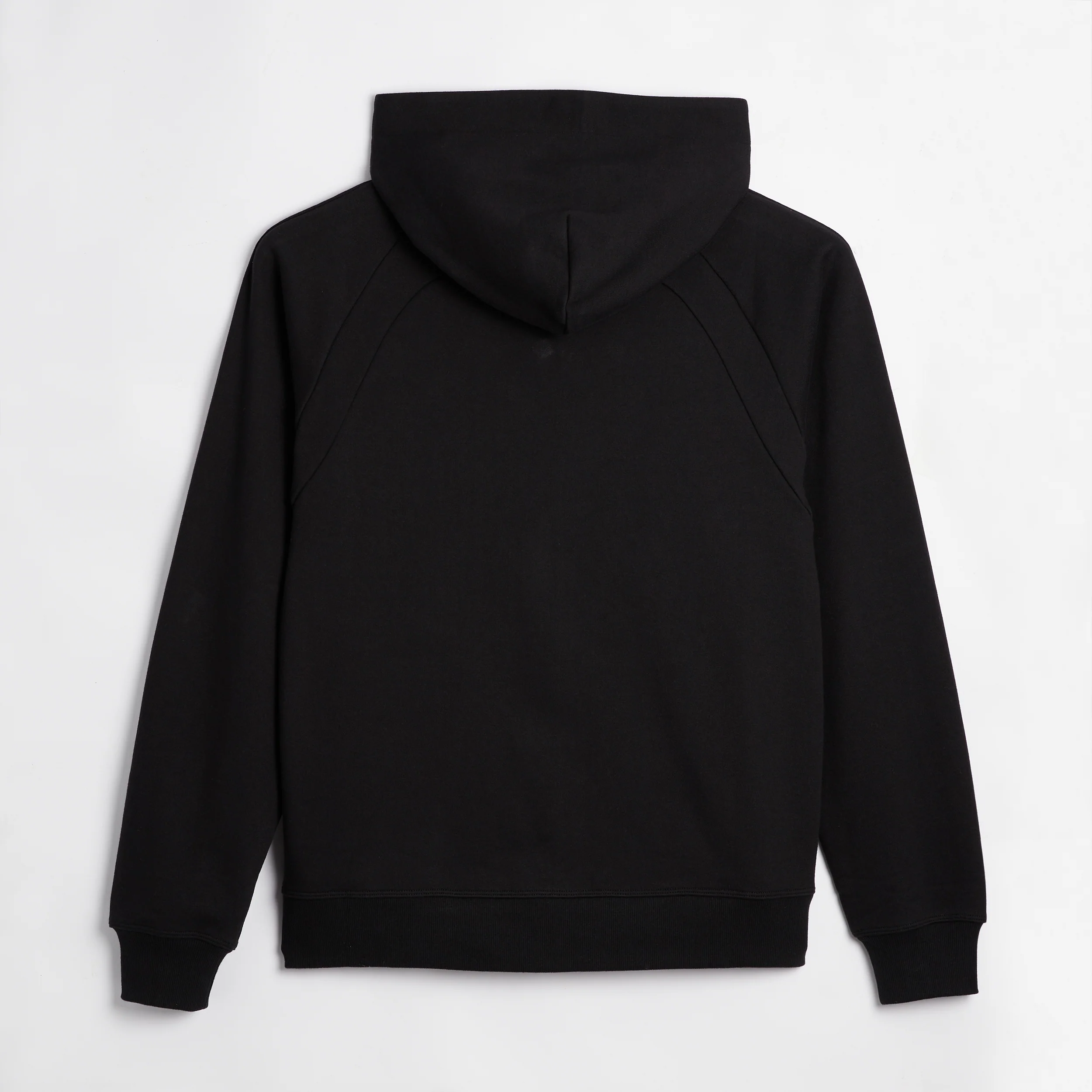 French Terry Full Zip Hoodie - Black - Image 2