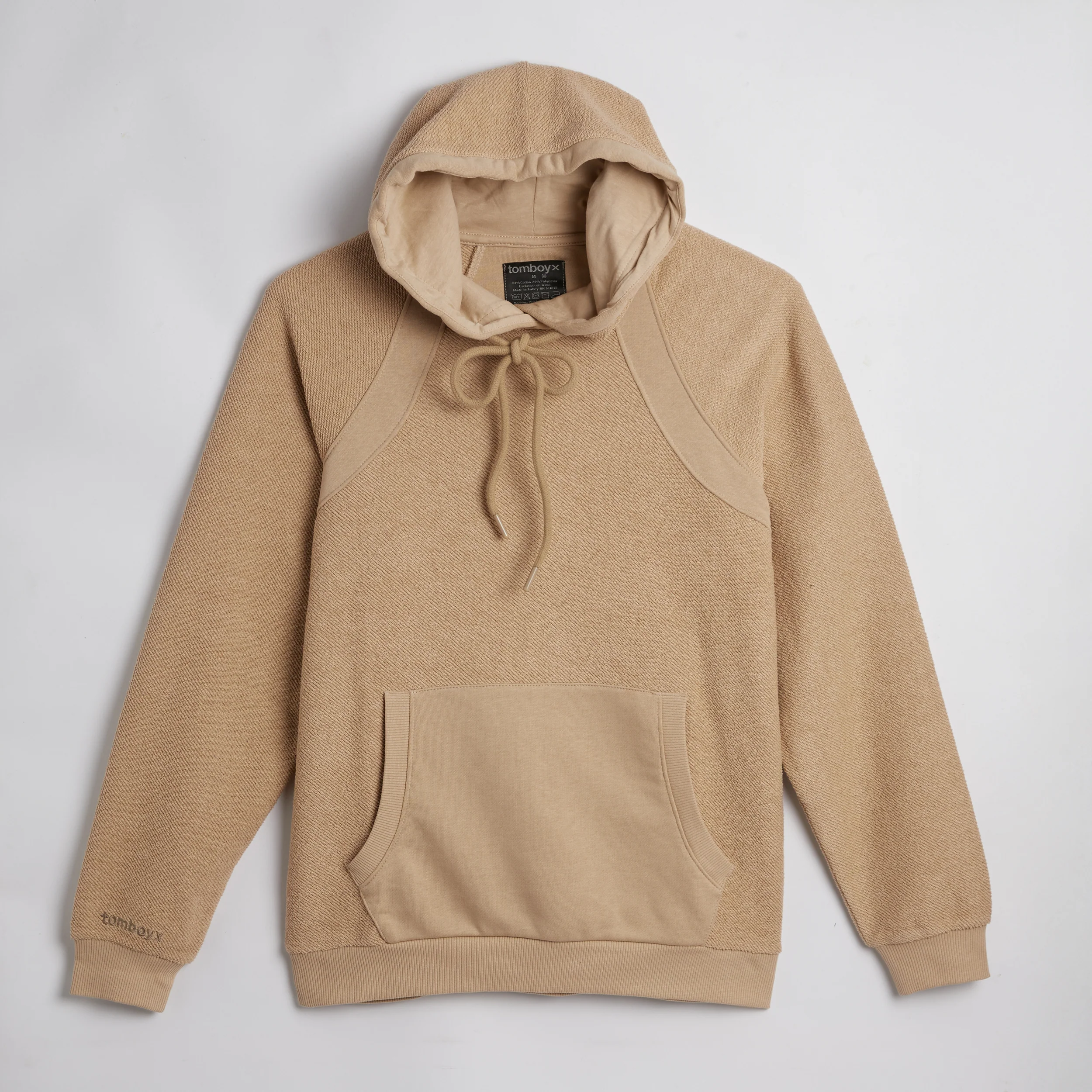 Inside Out French Terry Hoodie - Taupe - Image 3