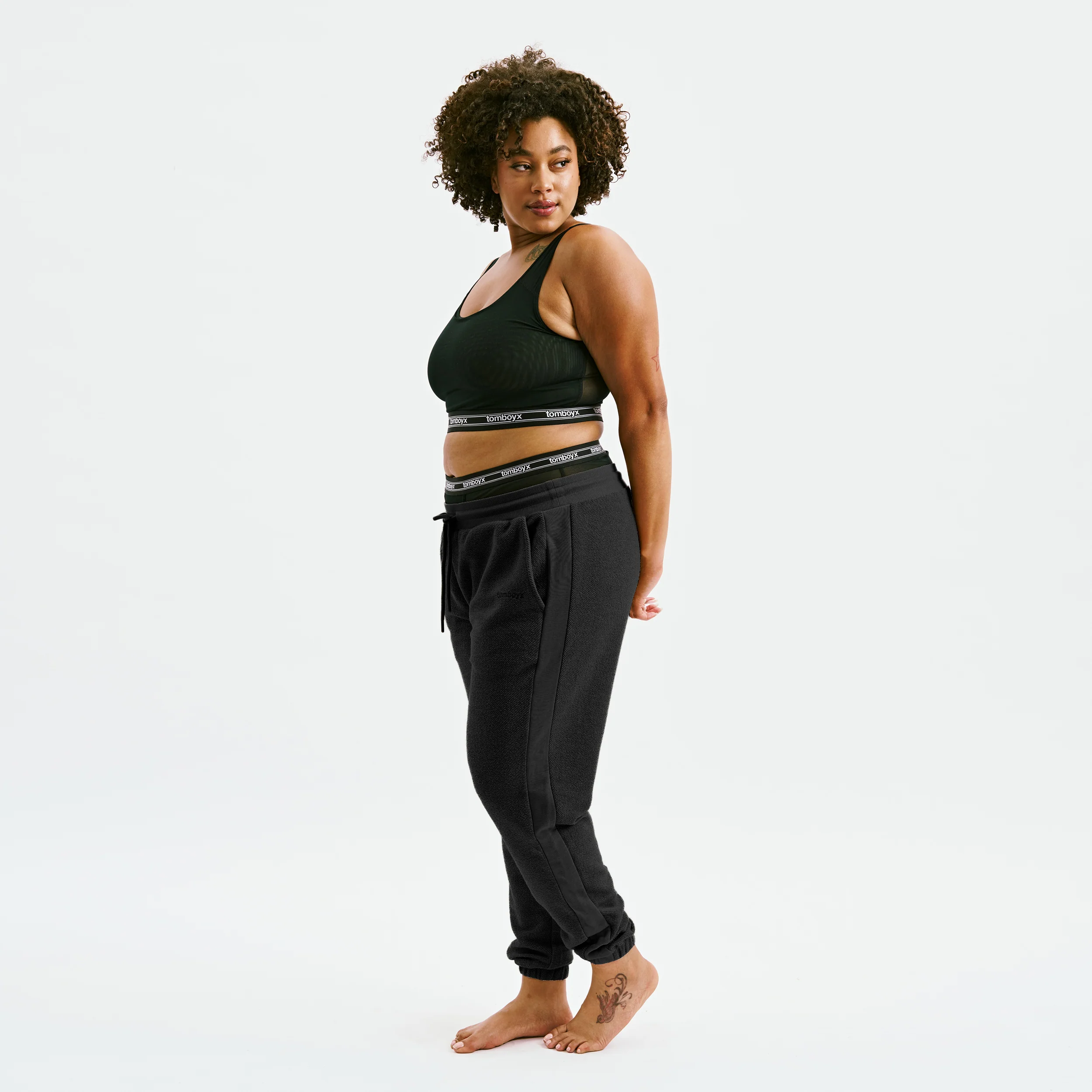 Inside Out French Terry Jogger - Black - Image 2