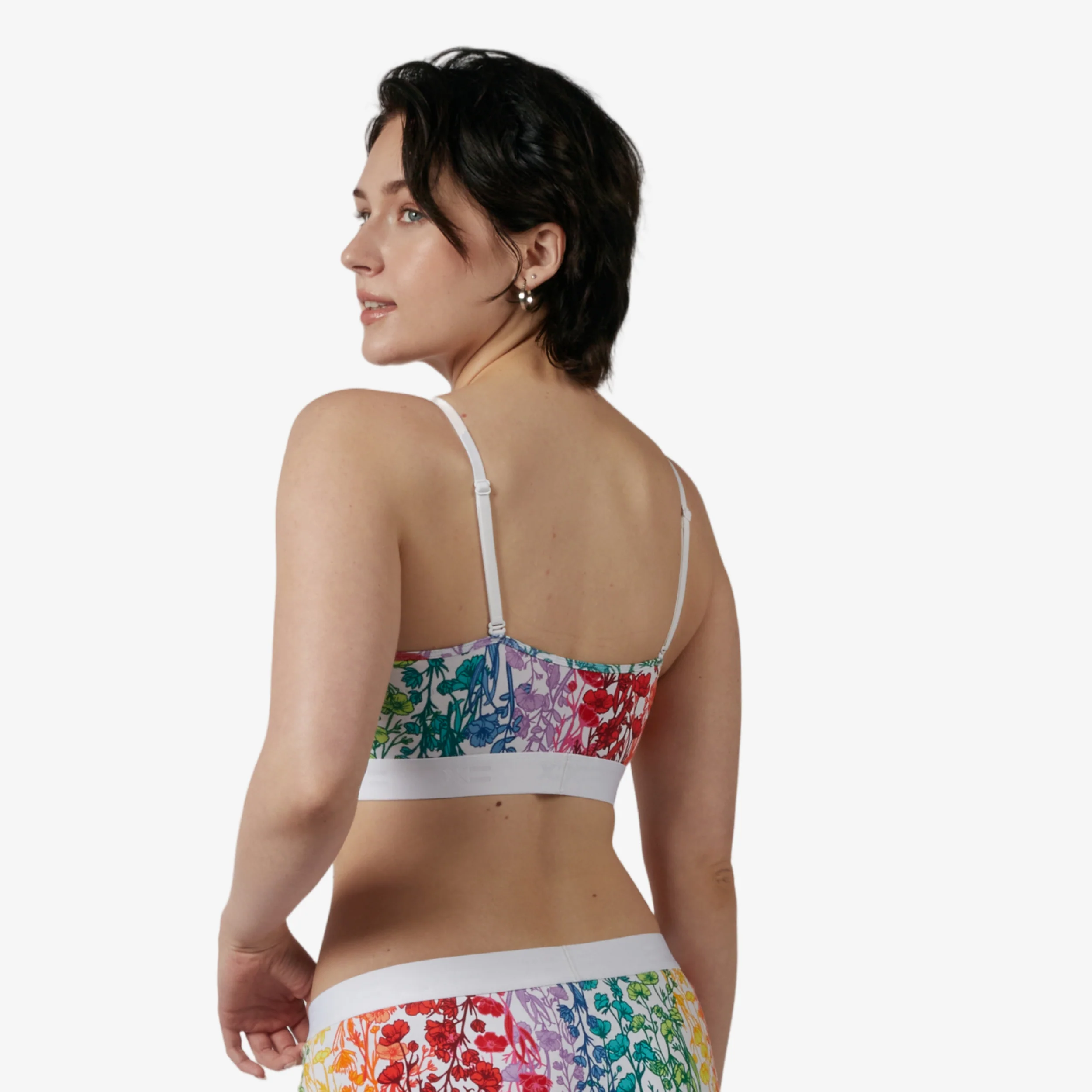 Low Cut Soft Bra - Enchanted Vines - Image 6