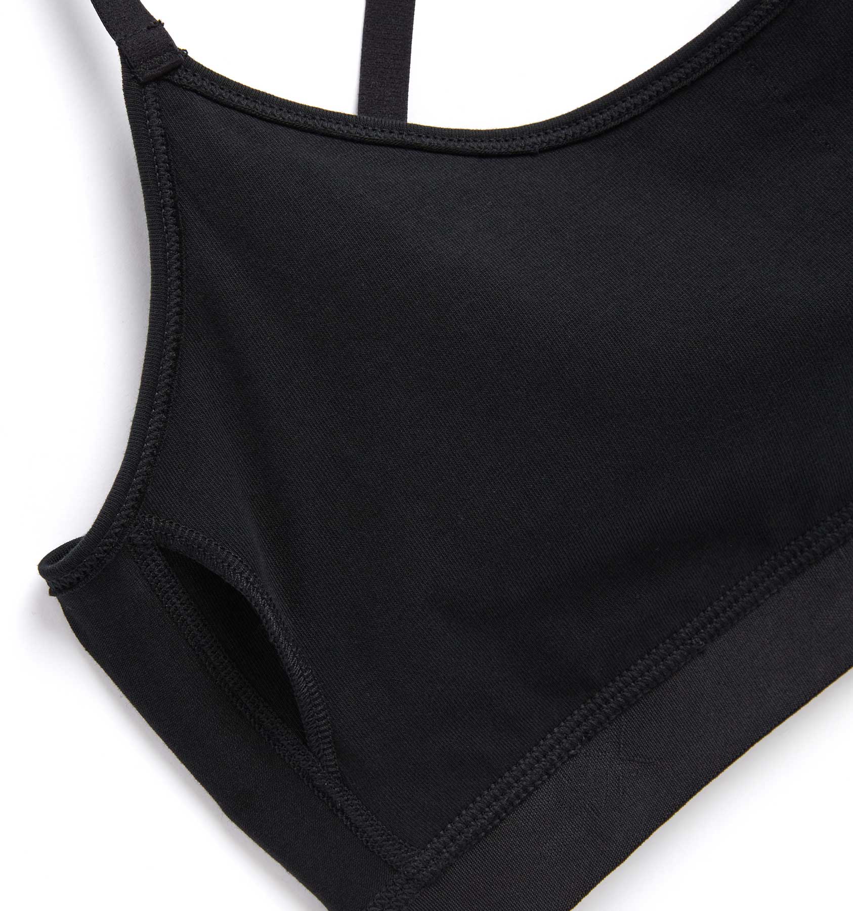Low Cut Soft Bra - X= Black - Image 4