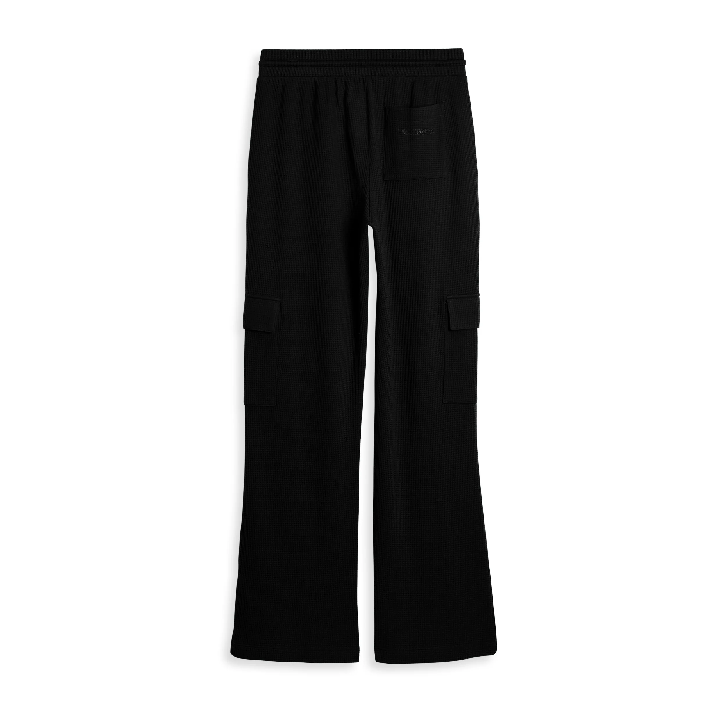 Modal Cloud Waffle Cargo Pant - Black Beauty - Image 3