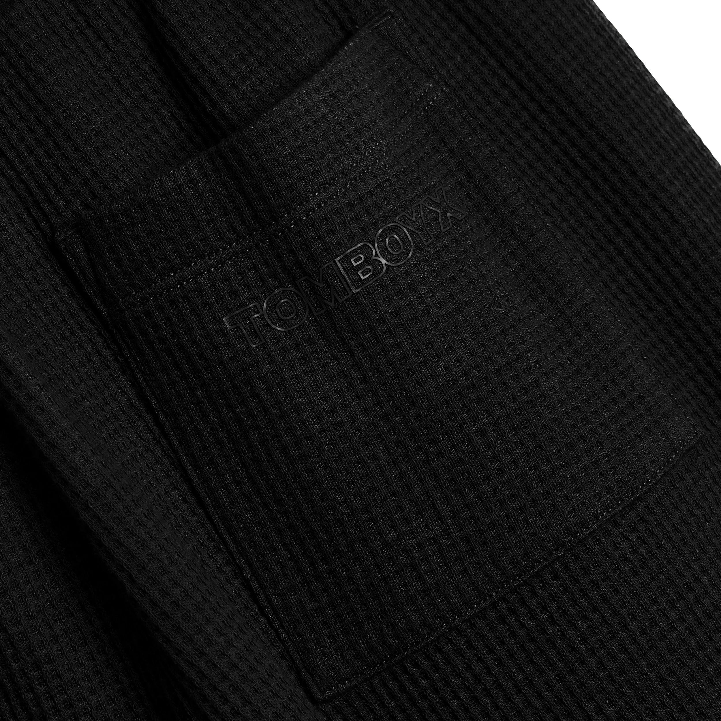 Modal Cloud Waffle Cargo Pant - Black Beauty - Image 5