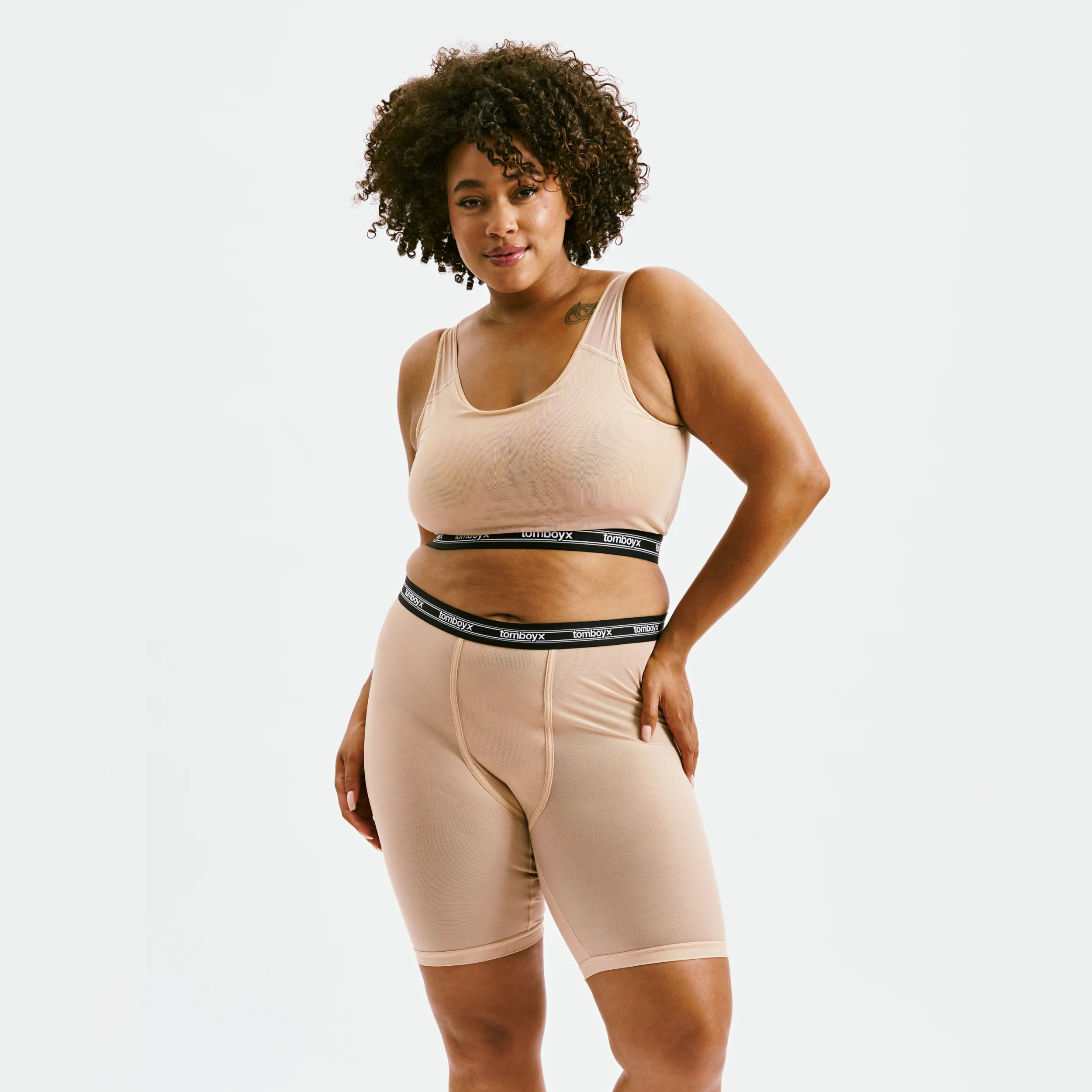 Powermesh 9" Boxer Briefs - Chai - Image 5