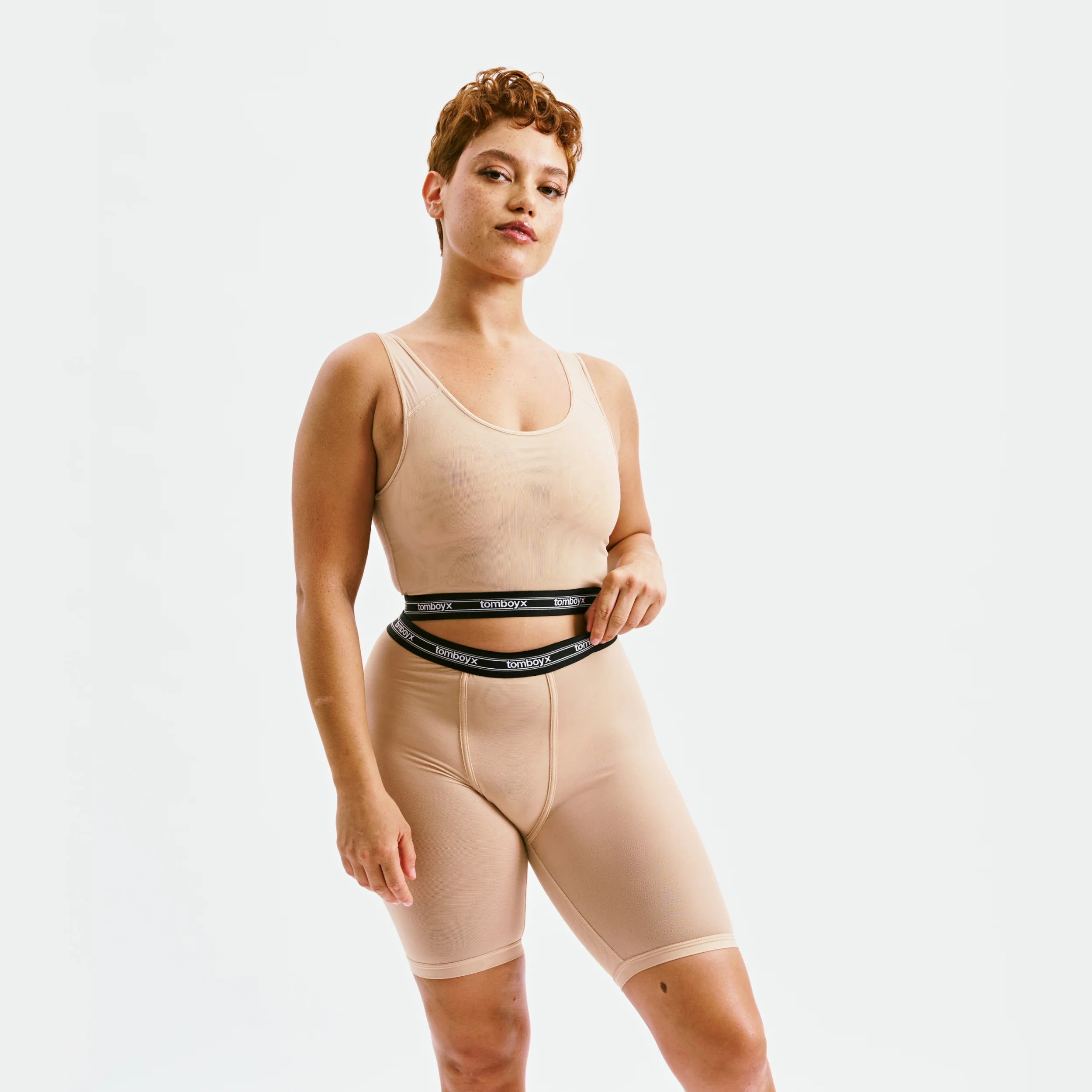 Powermesh 9" Boxer Briefs - Chai - Image 7