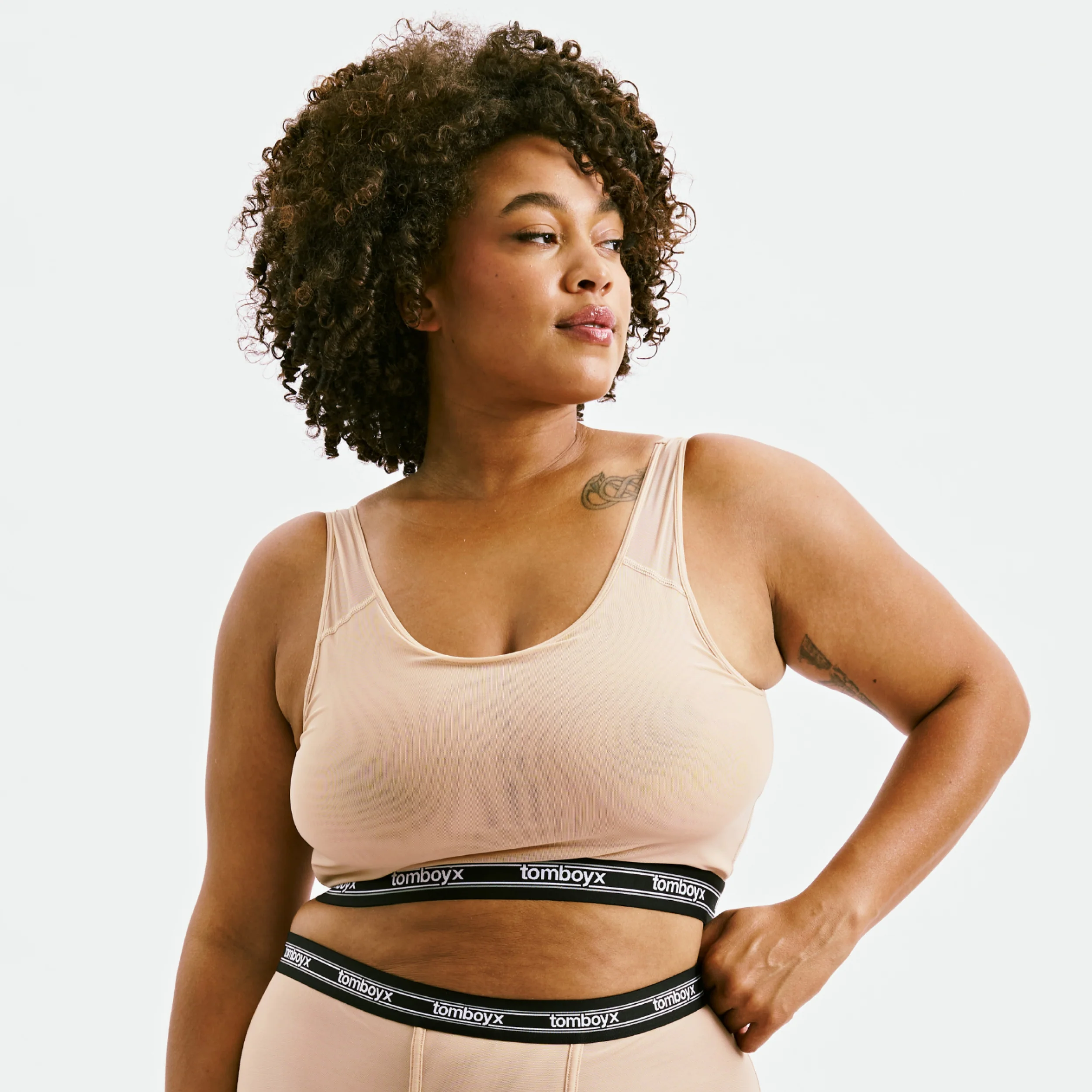 Powermesh Essential Bra - Chai - Image 7