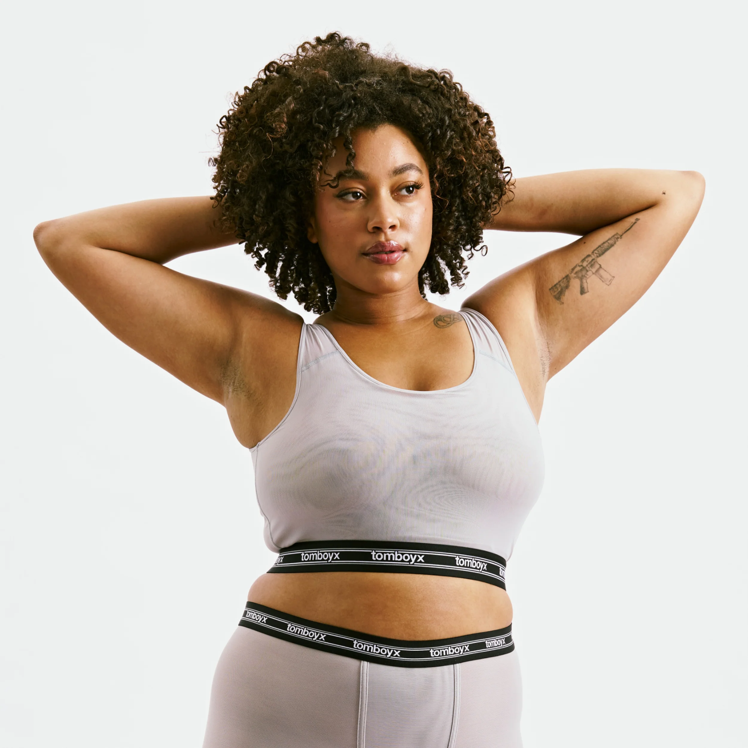 Powermesh Essential Bra - Ultimate Gray - Image 5