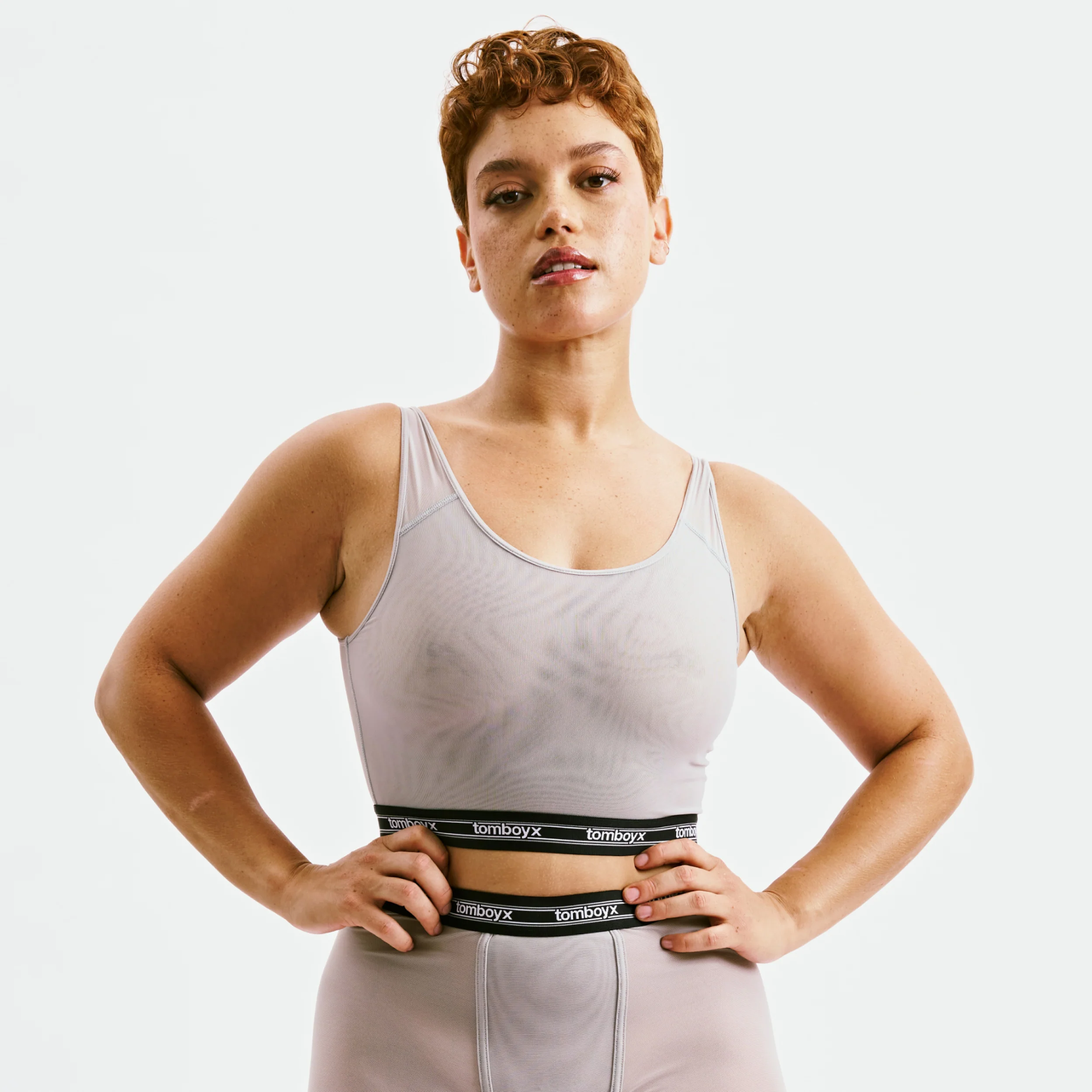 Powermesh Essential Bra - Ultimate Gray - Image 7