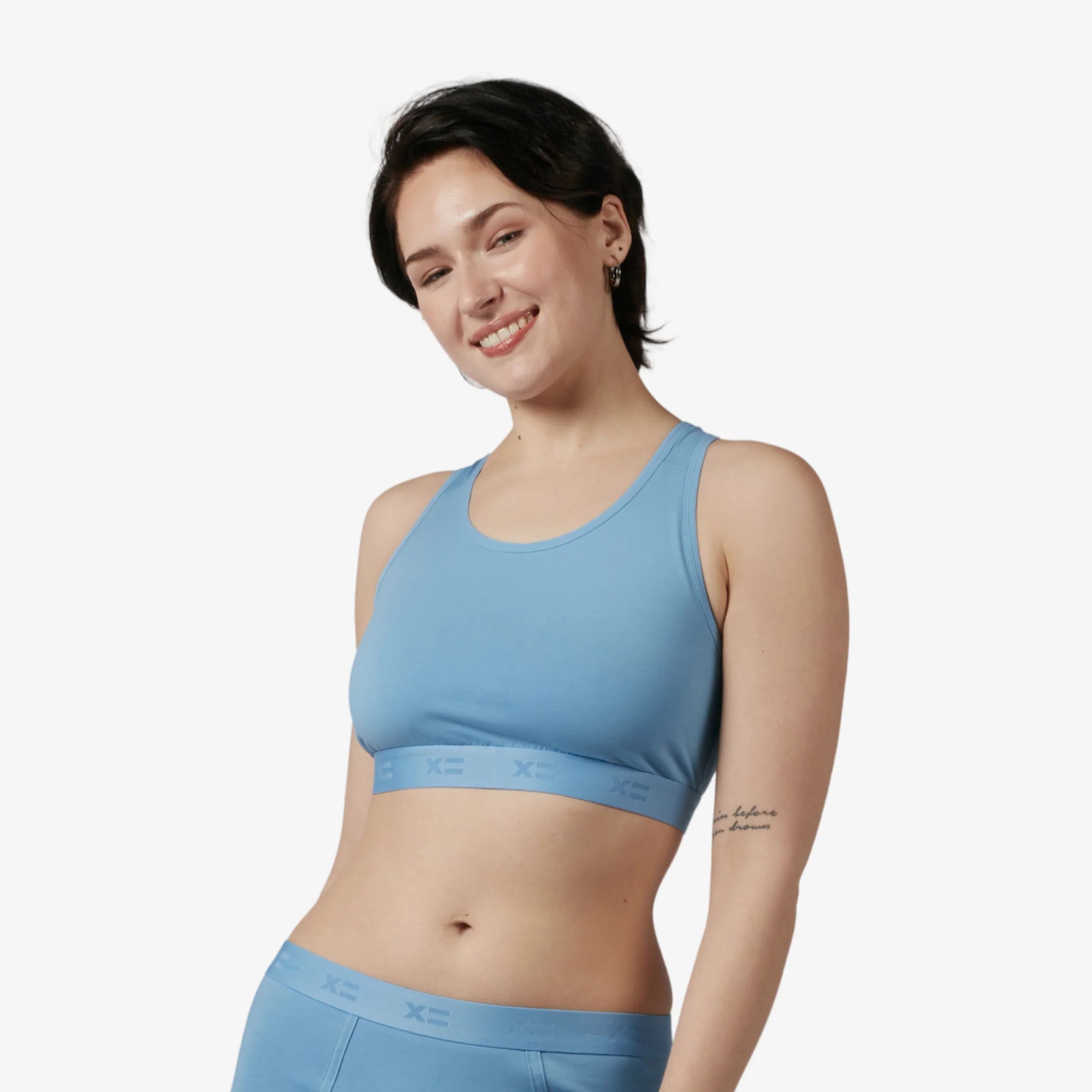 Racerback Soft Bra - Blue Sky - Image 4