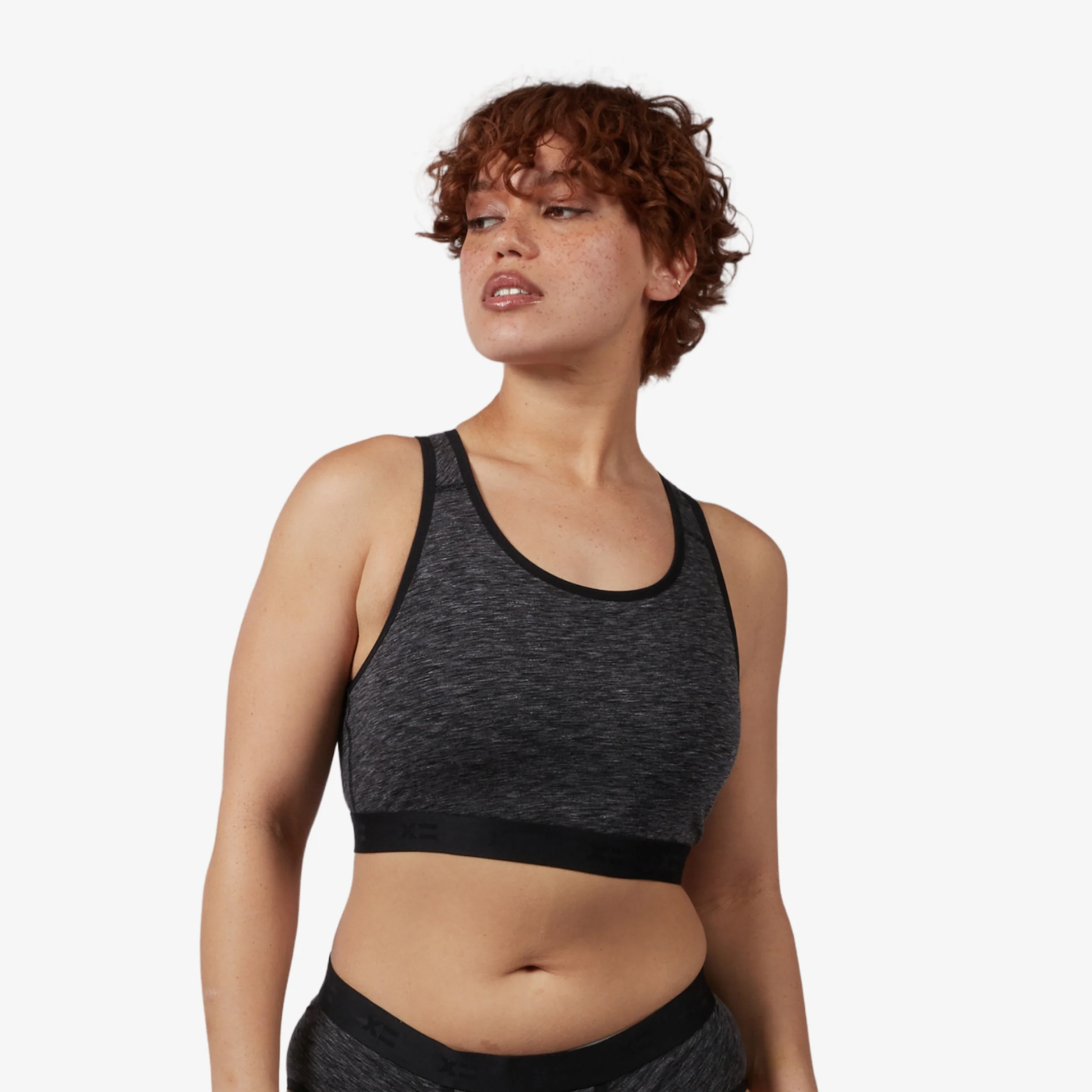 Racerback Soft Bra - Meteor Gray Heather - Image 4