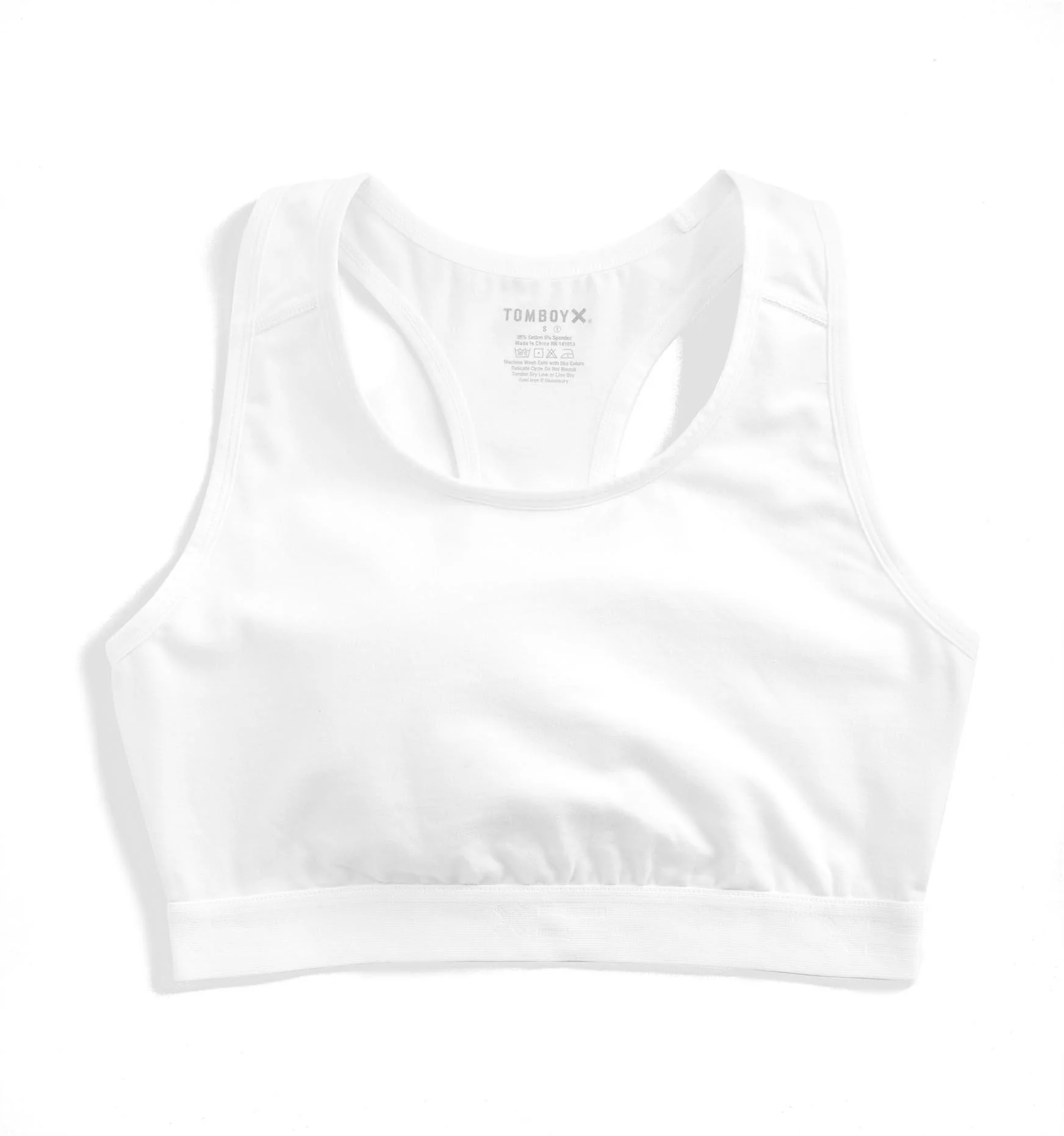 Racerback Soft Bra - White Imperfects