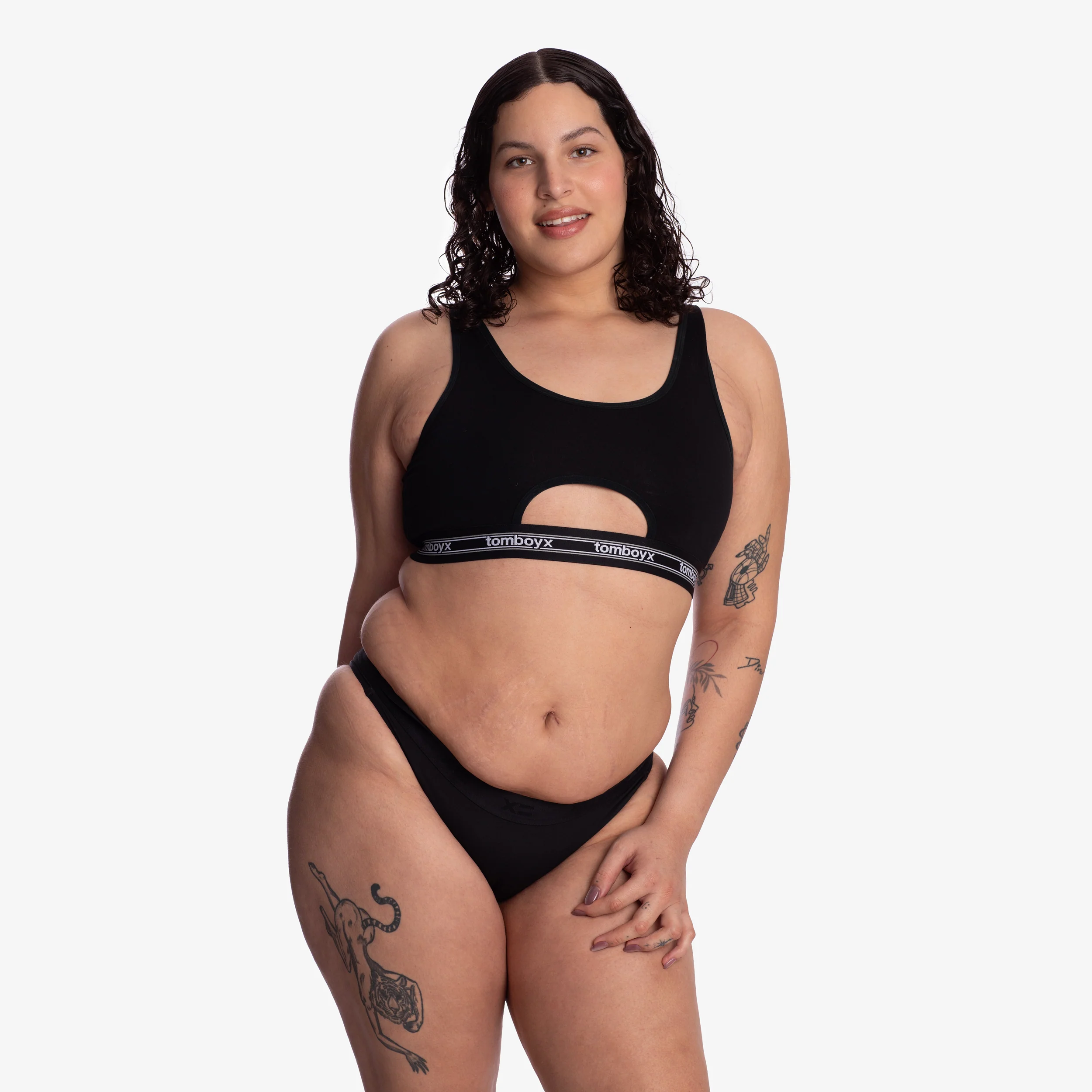 SmoothTuck Tucking Hi Leg Bikini - Black Rainbow - Image 5
