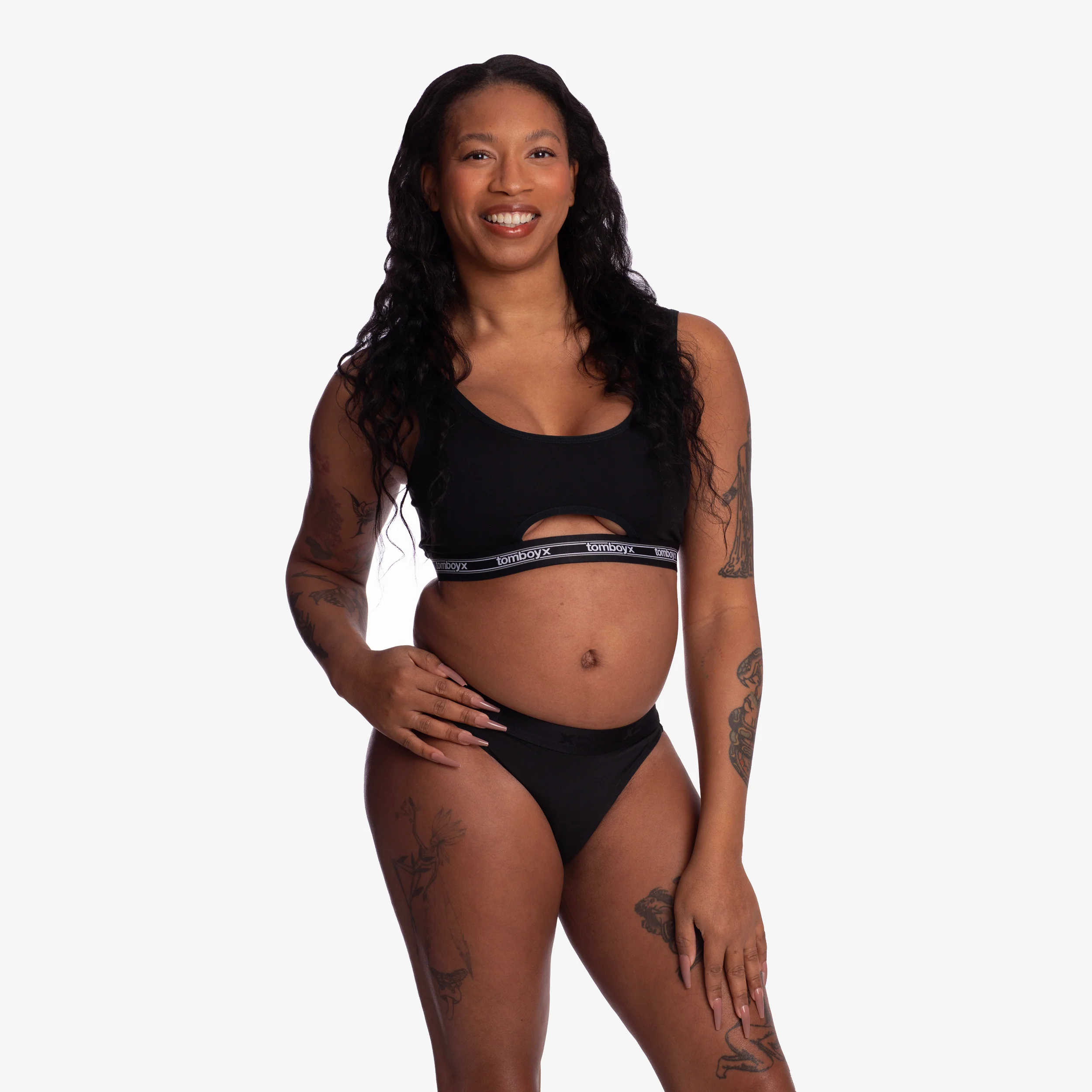 SmoothTuck Tucking Hi Leg Bikini - Black Rainbow - Image 7