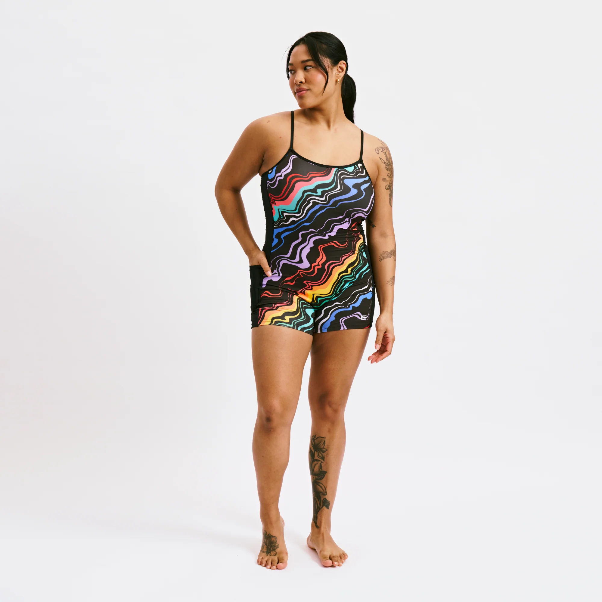 Swim 3.5" Skinny Strap Unisuit - Making Waves - Image 3