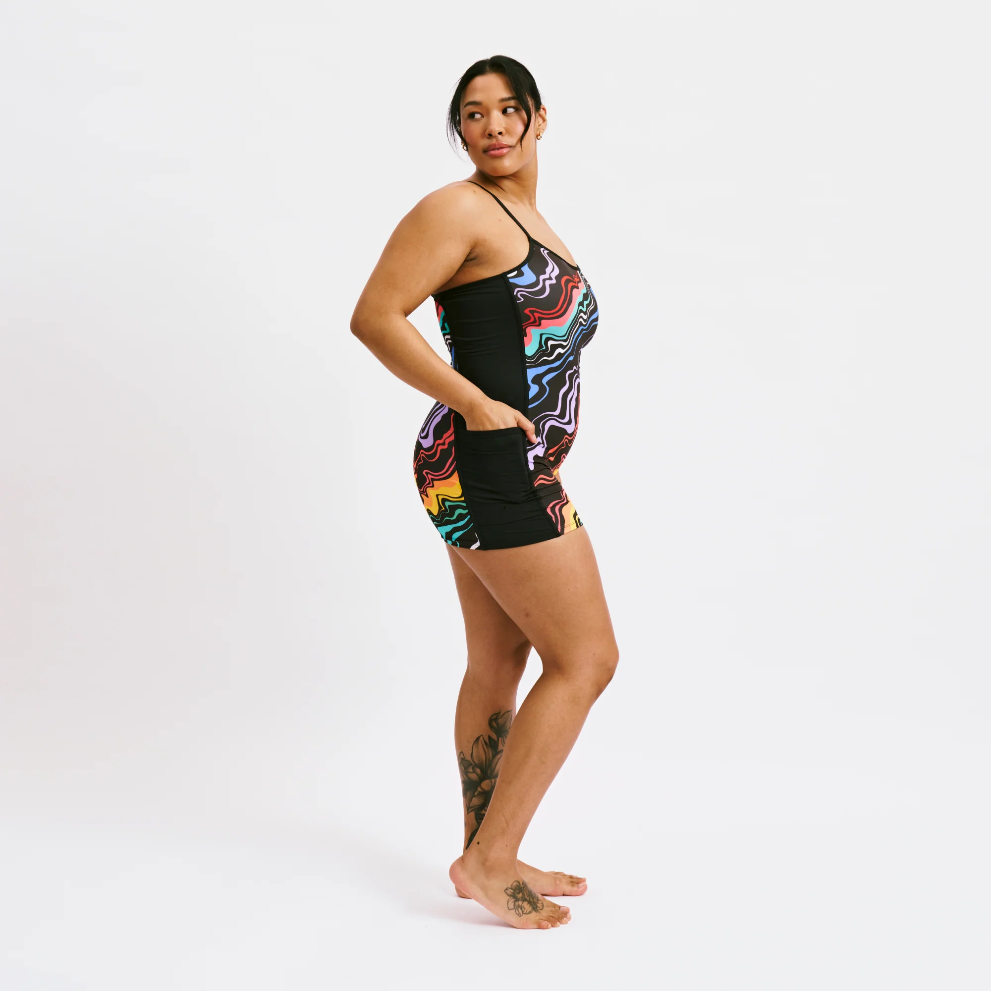 Swim 3.5" Skinny Strap Unisuit - Making Waves - Image 4