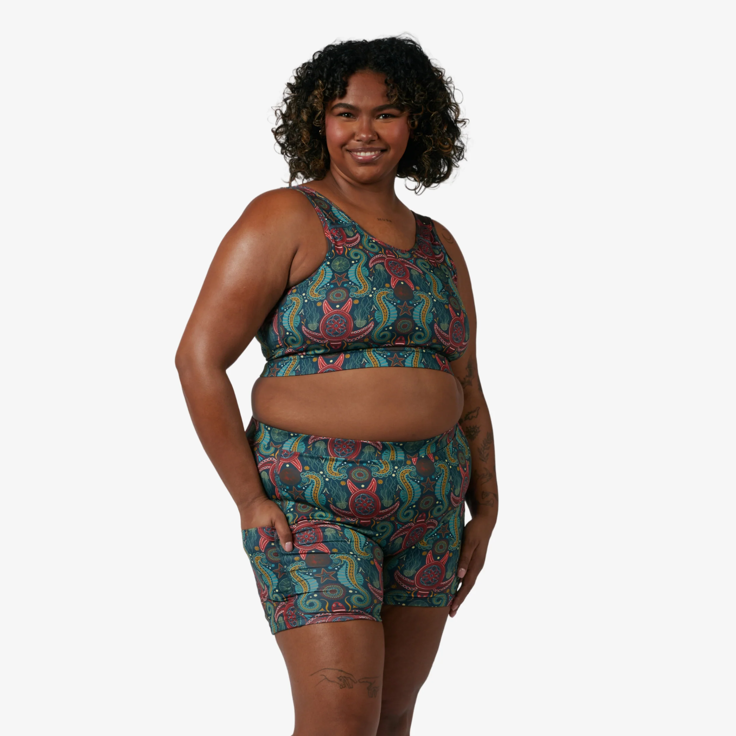 Swim 4.5" Shorts - Marine Mosaic - Image 4
