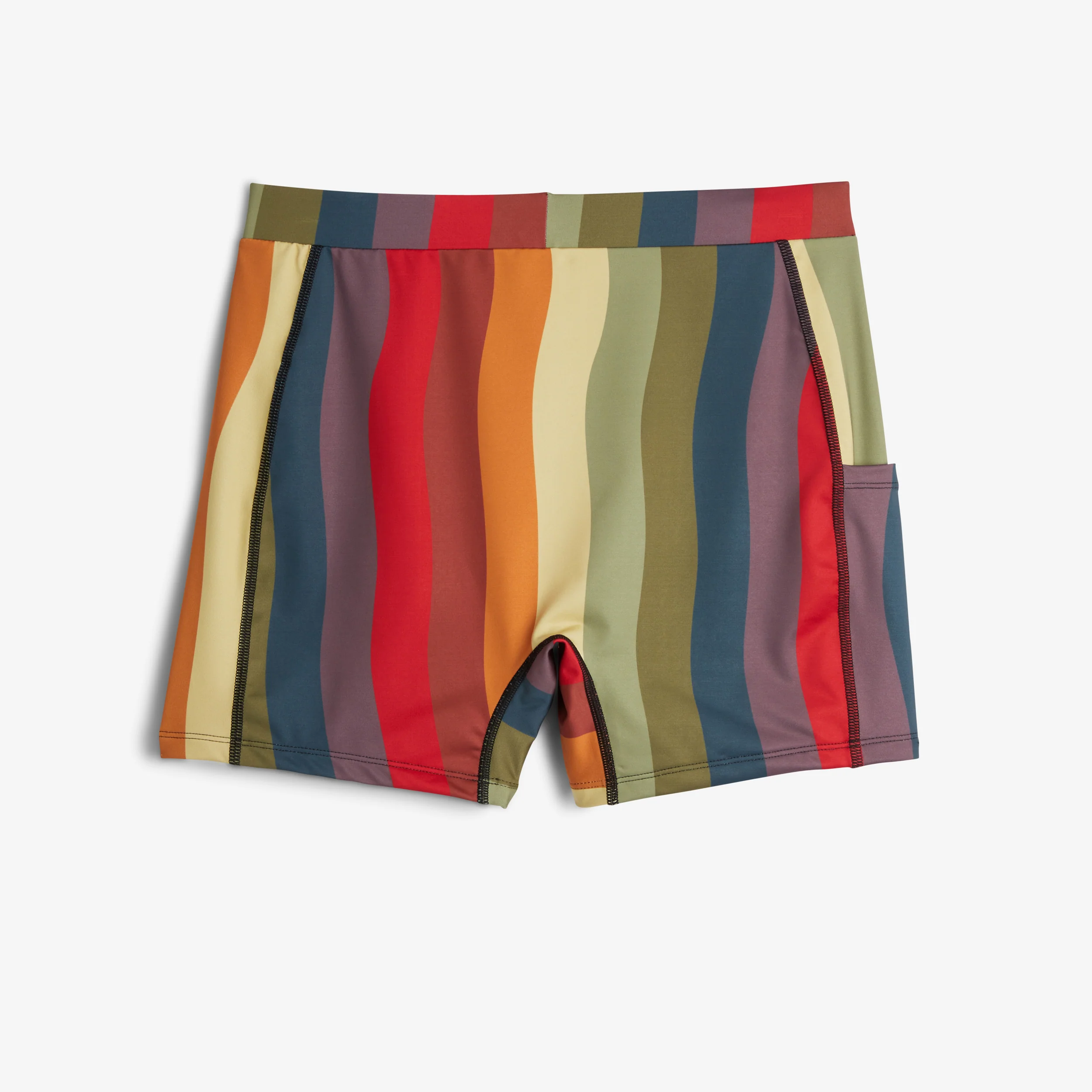 Swim 4.5" Shorts - Rainbow Wave - Image 2