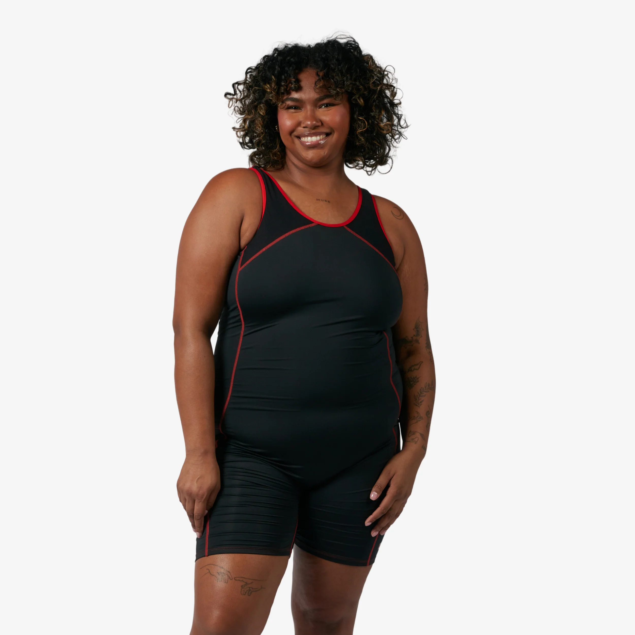 Swim 6" Racerback Unisuit - Red Edge - Image 4