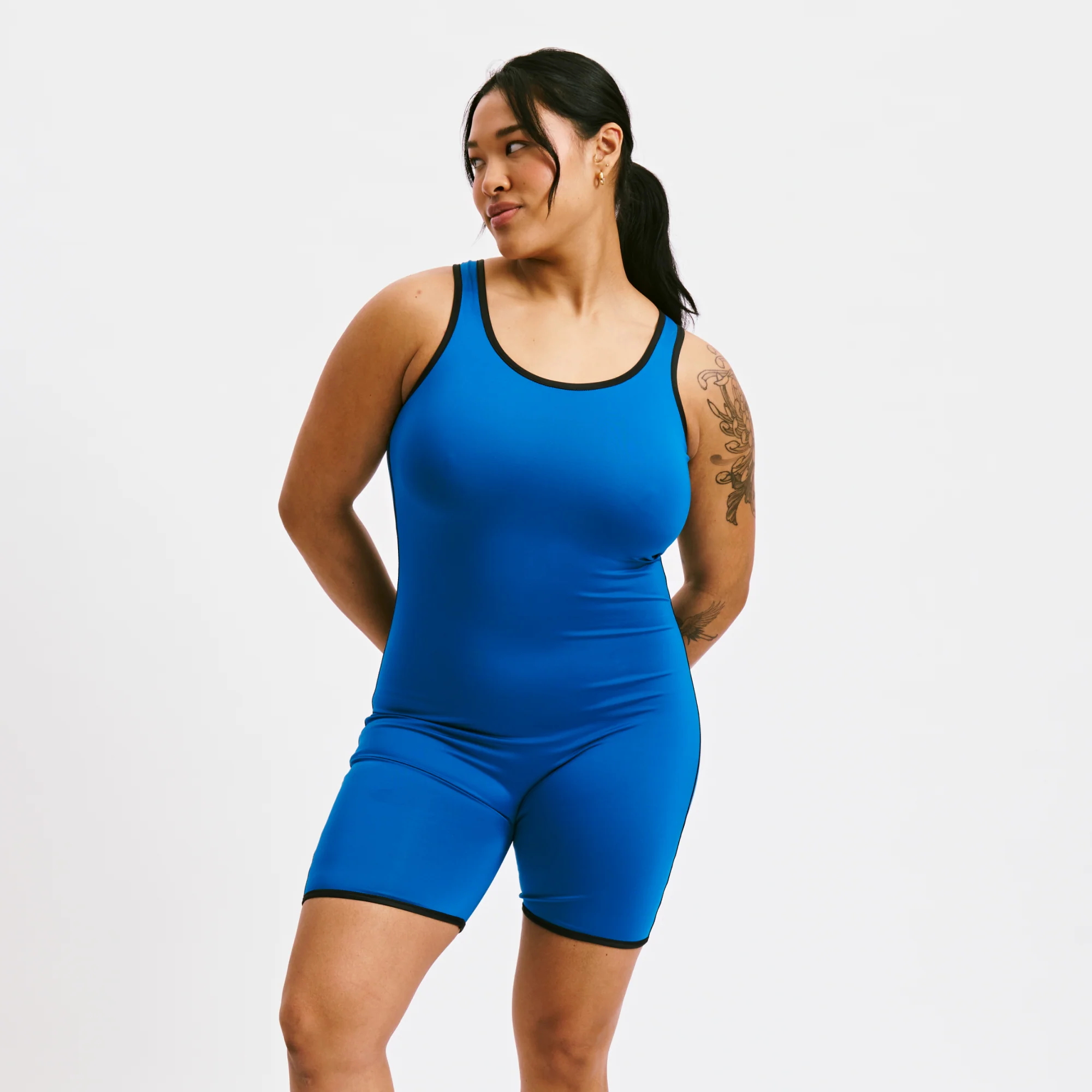 Swim 6" Reversible Sleeveless Unisuit - Marina Blue - Image 3