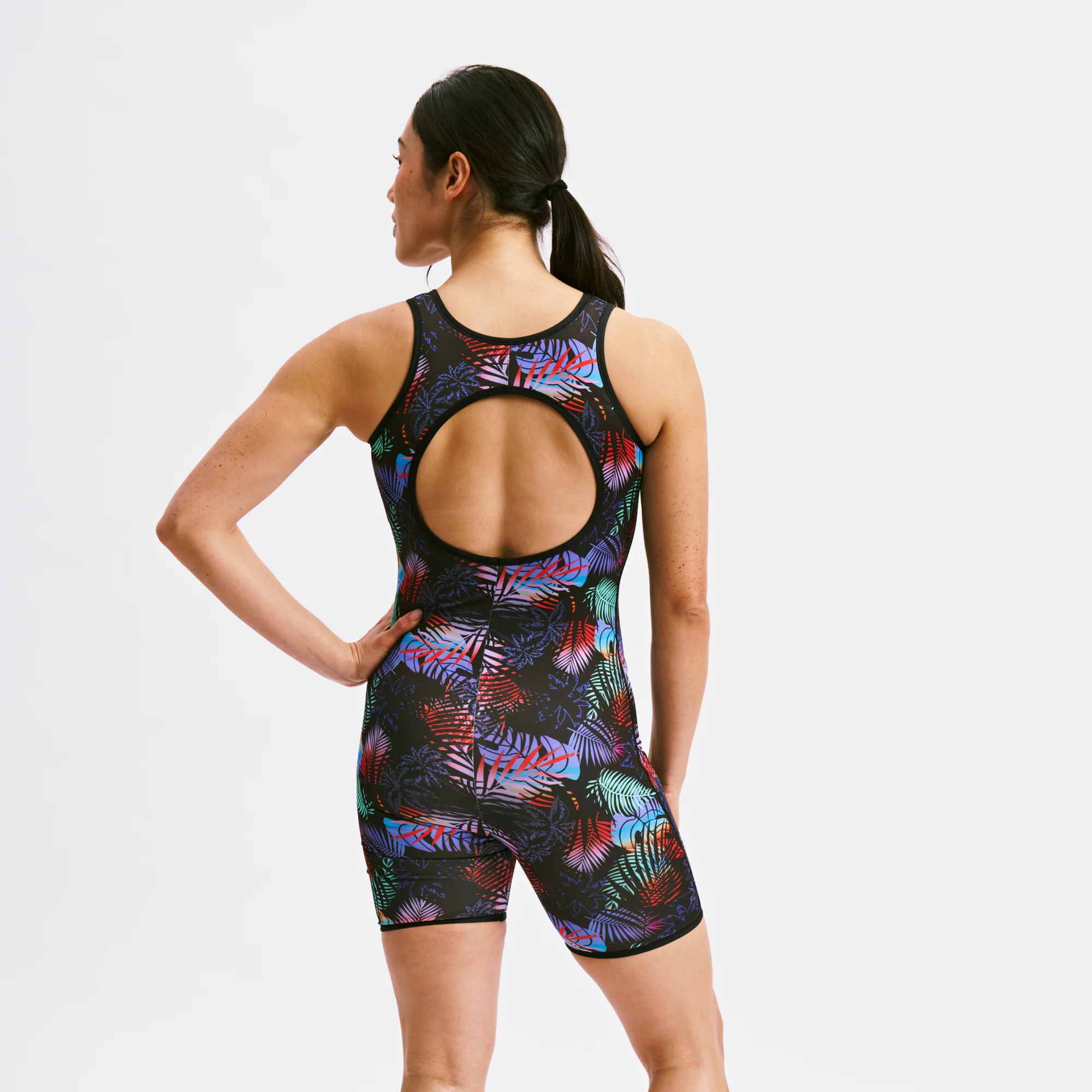 Swim 6" Reversible Sleeveless Unisuit - Palm Dreams - Image 5