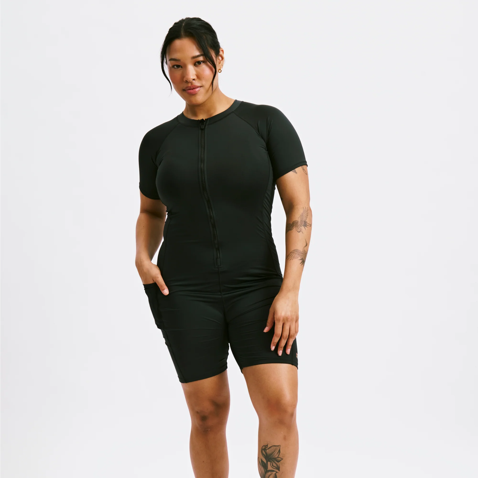 Swim 6" Unisuit - Black - Image 3