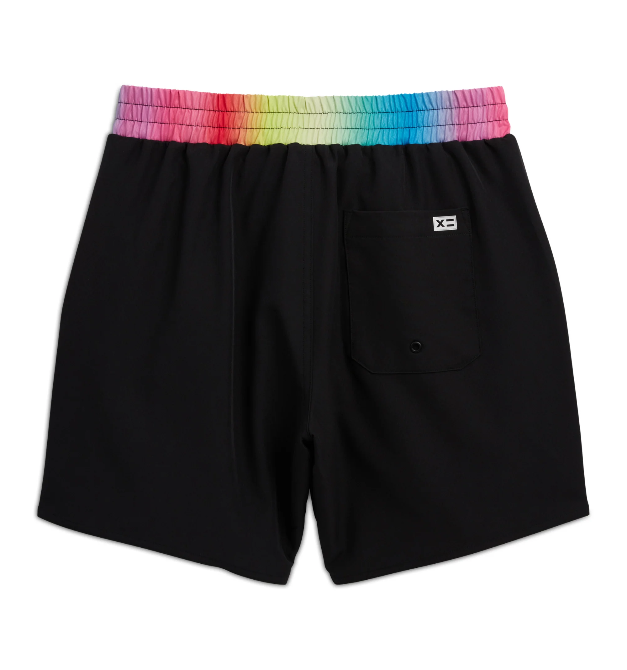 Swim 7" Heritage Board Shorts Heavy Weight - Black Rainbow Ombre - Image 6