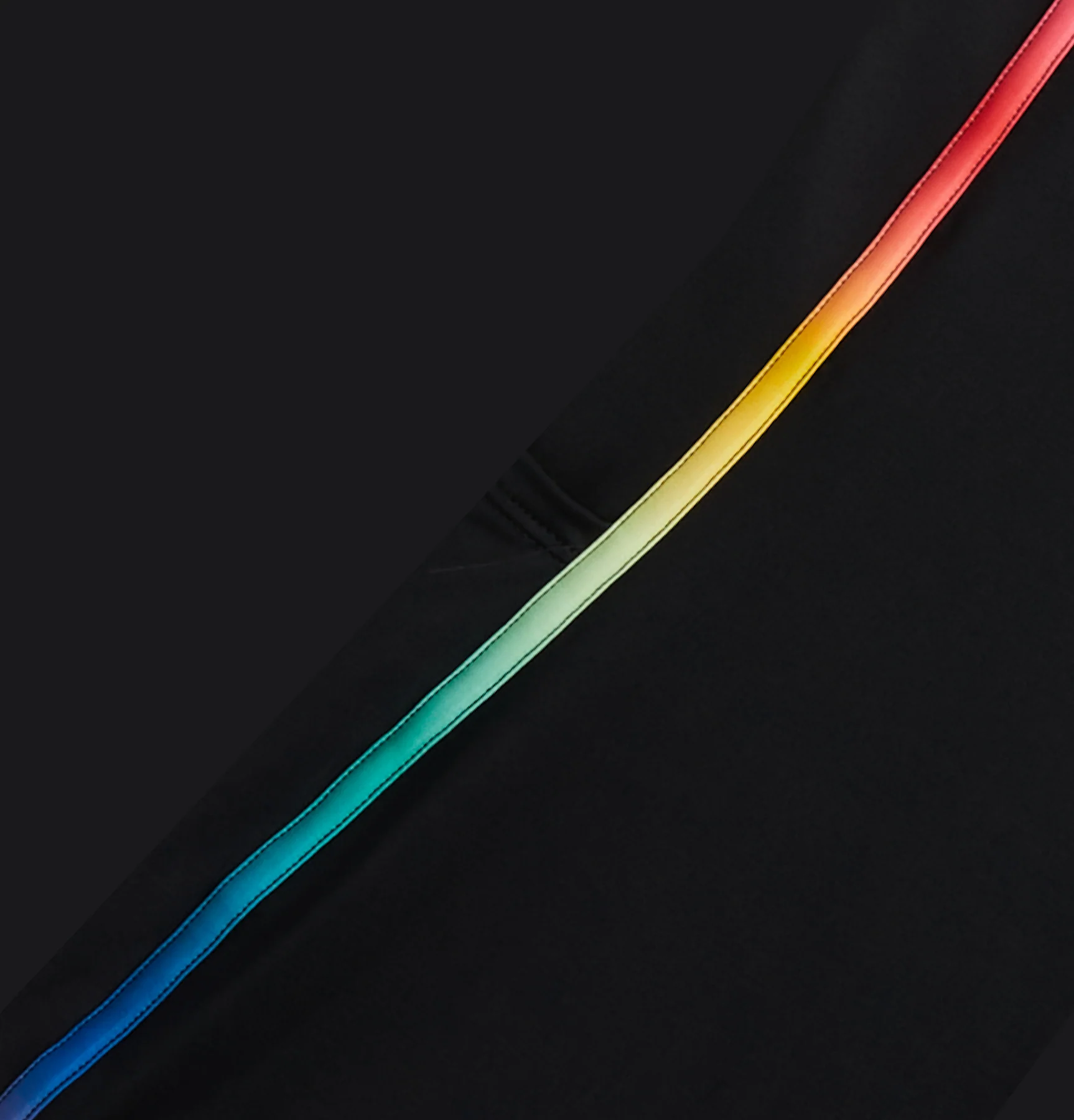 Swim 3.5" Skinny Strap Unisuit - Black Rainbow Ombre - Image 7
