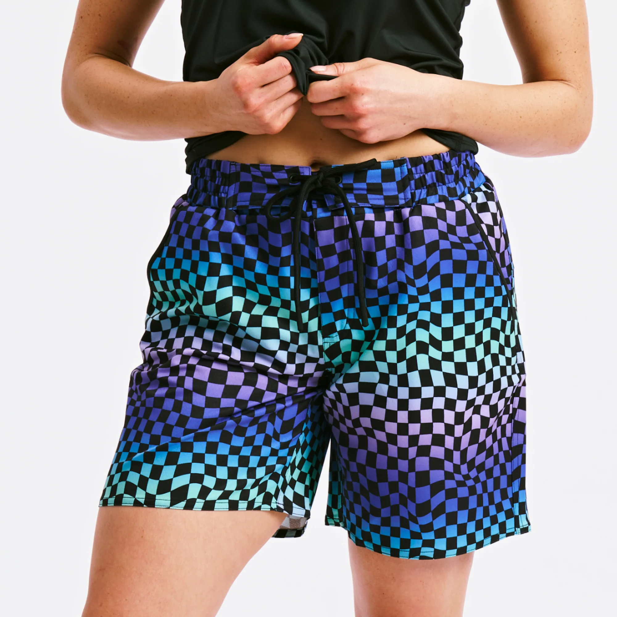Swim 7" Heritage Board Shorts Heavy Weight - Checker Chaos - Image 3