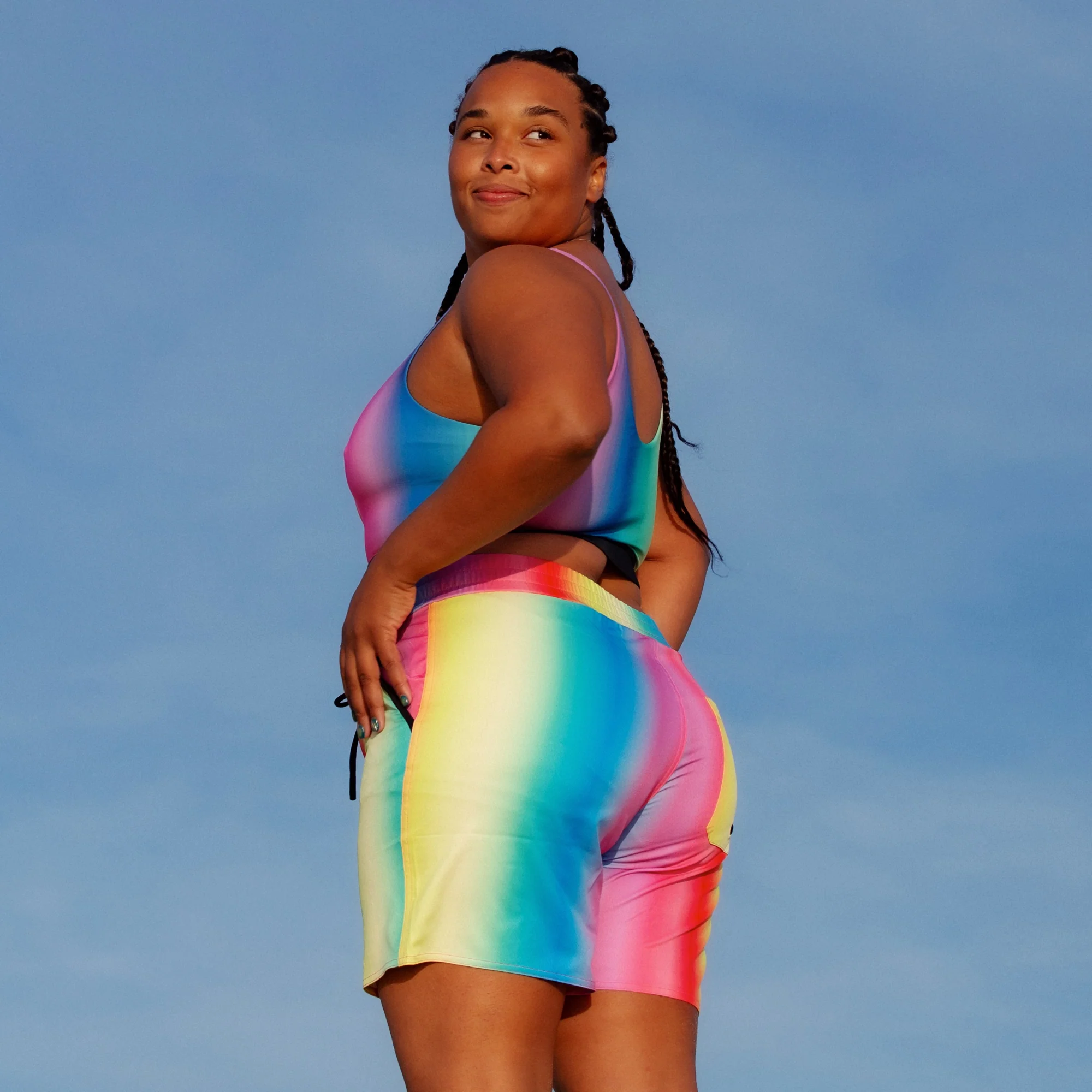 Swim 7" Heritage Board Shorts Heavy Weight - Melting Rainbow - Image 5